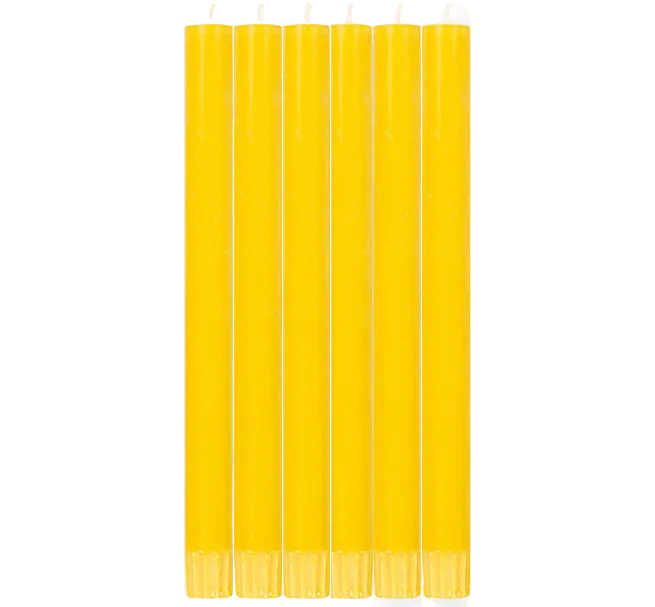 Set of 4 Yellow Candles