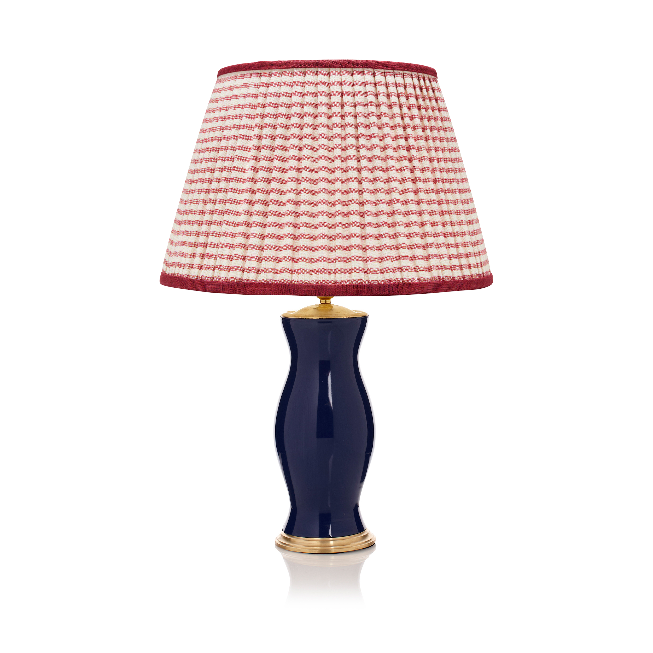 RED STRIPED LAMPSHADE