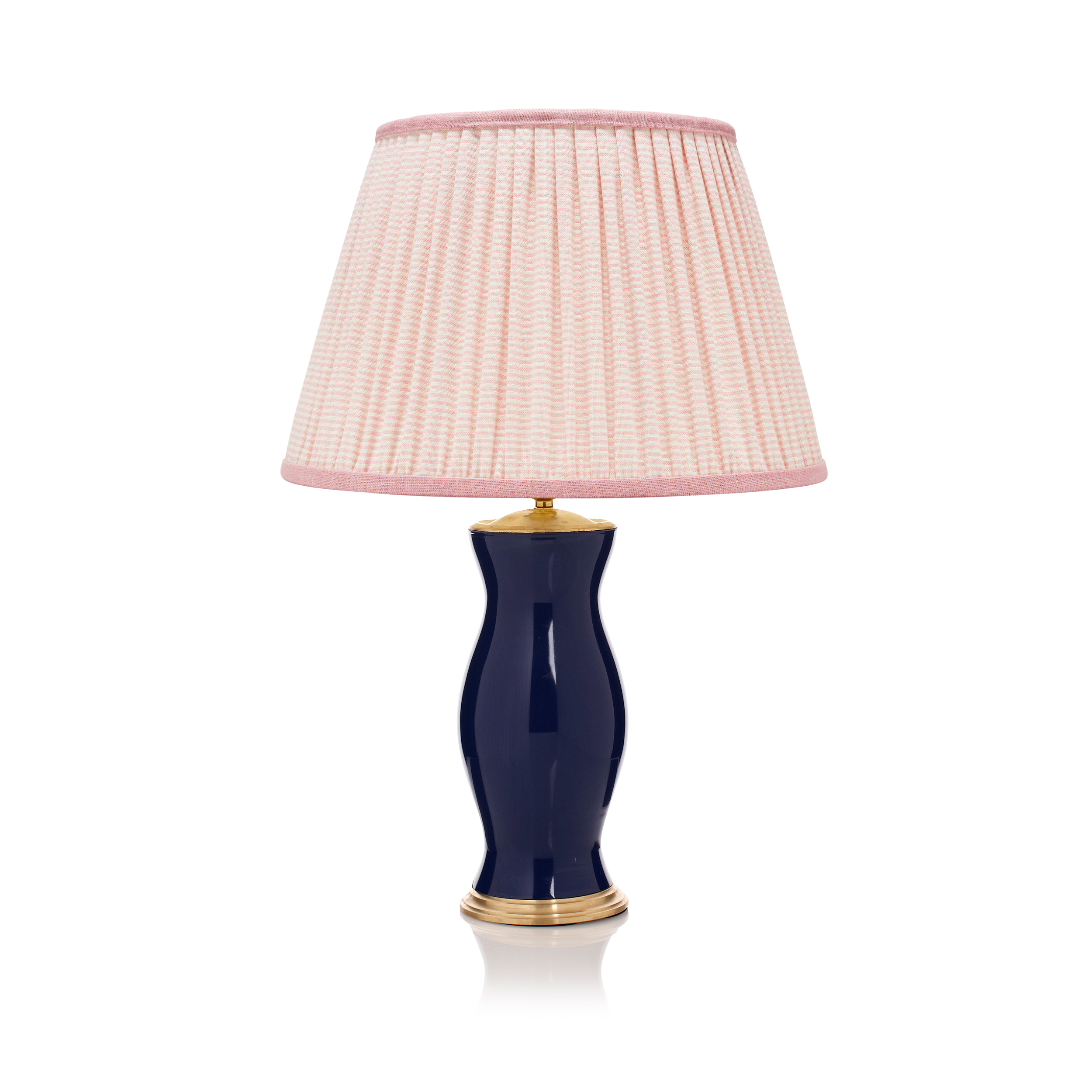 PINK STRIPED LAMPSHADE