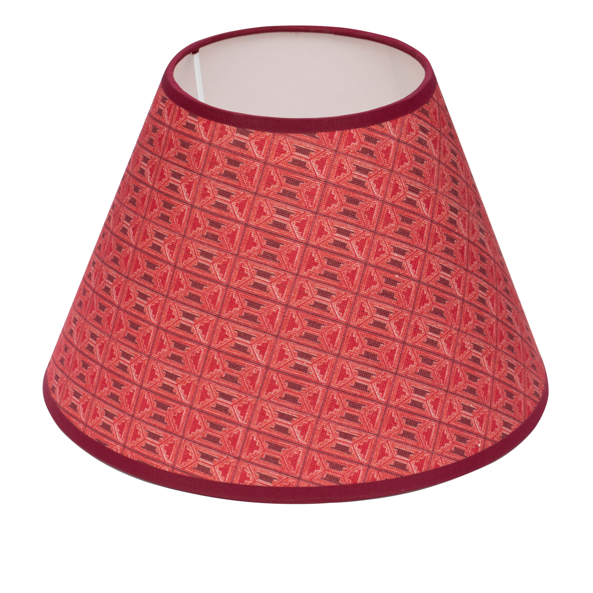 Bankole | Casamance Red 12" Empire Lampshade