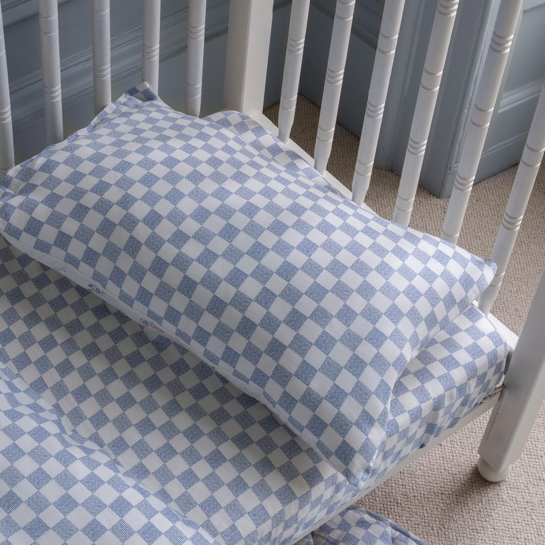 Organic Cotbed Fitted Sheet - Waves