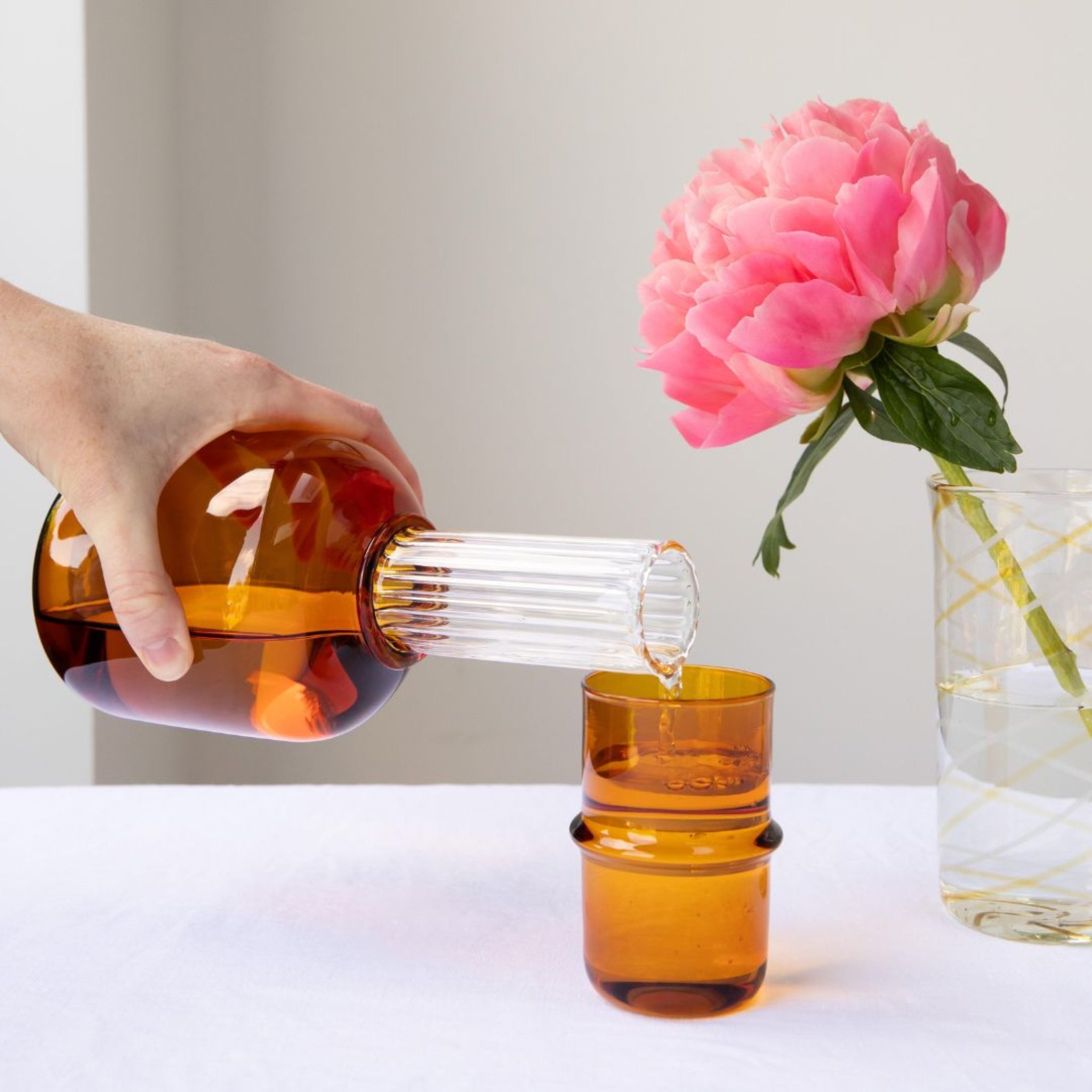 Bedside Carafe & Tumbler | Amber