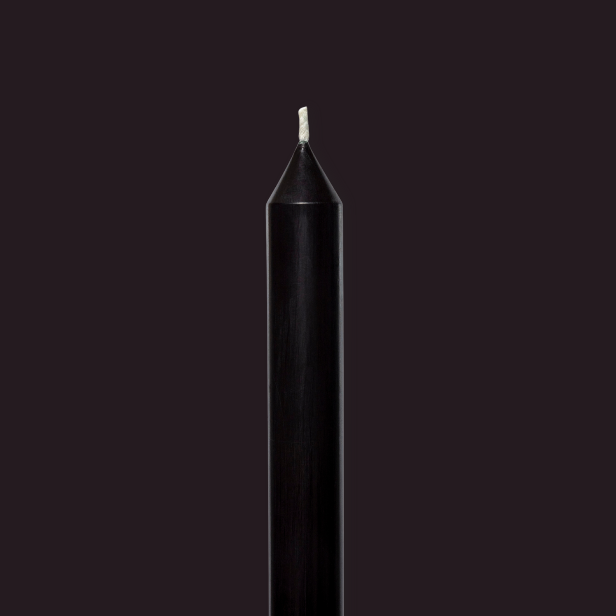 Black Tapered Candle Pair