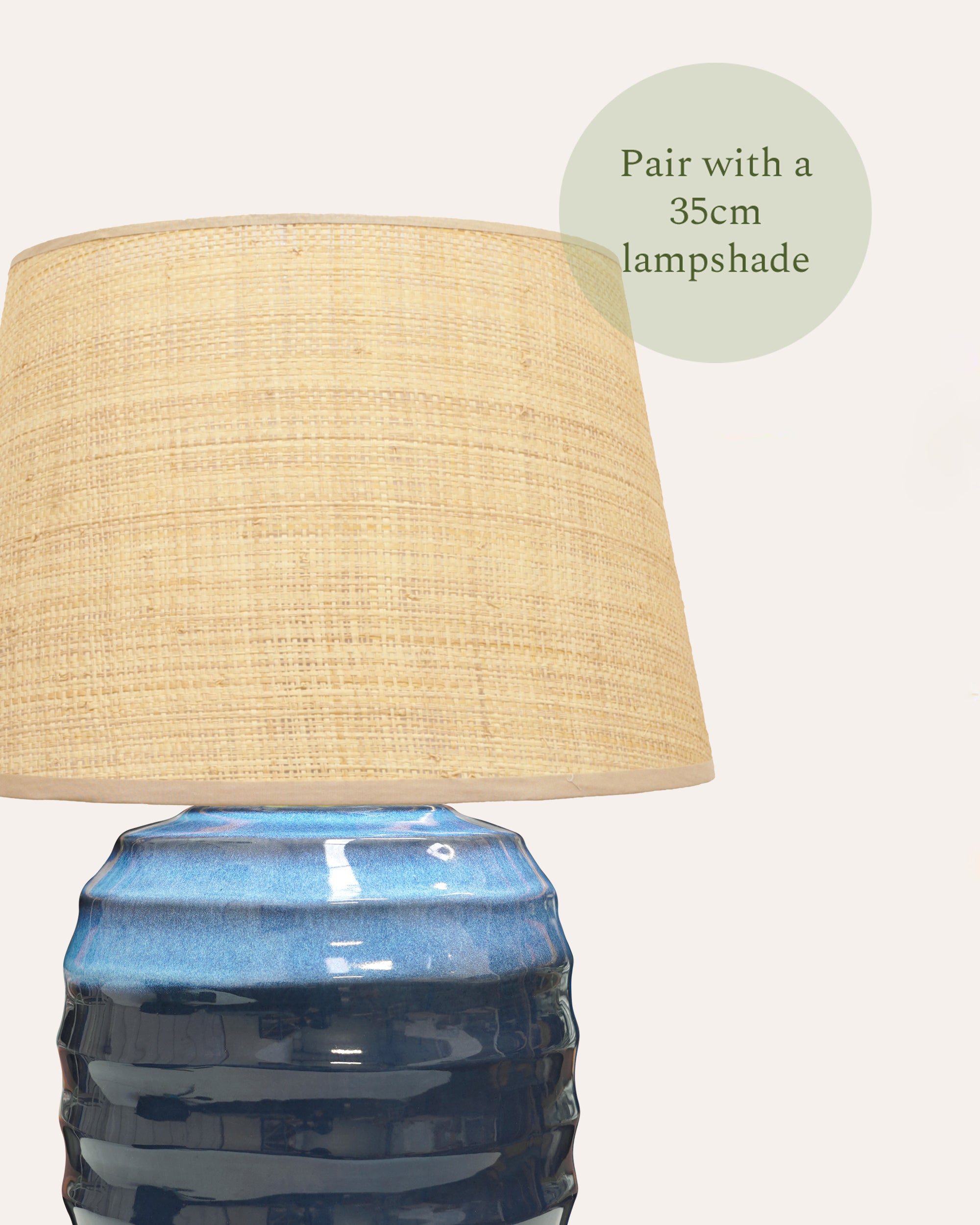 Beehive Ceramic Lamp - Blue