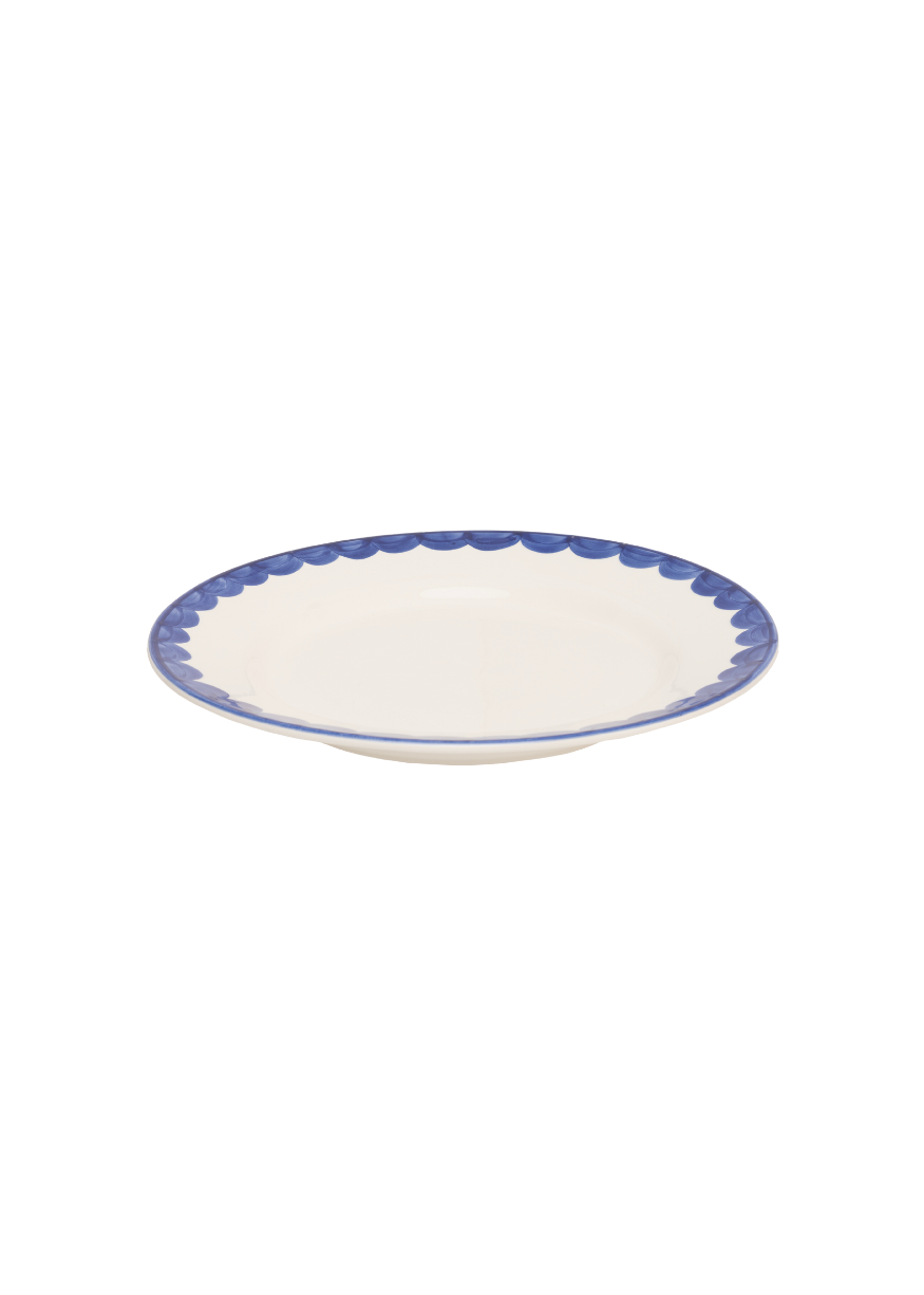 Blue Scallop Side Plate | Singles & Set of 4