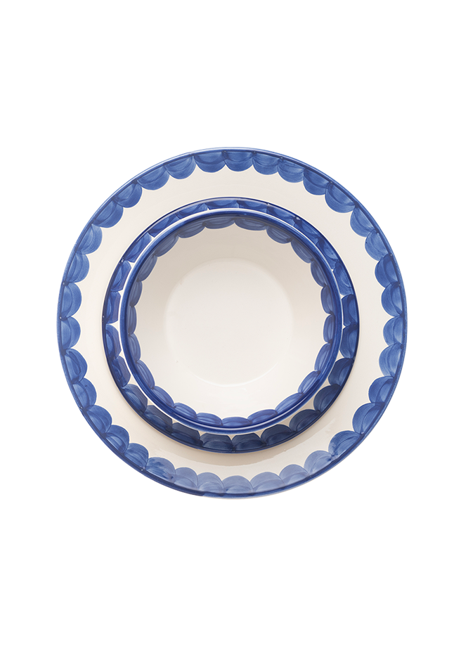 Blue Scallop Bowl | Singles & Set of 4