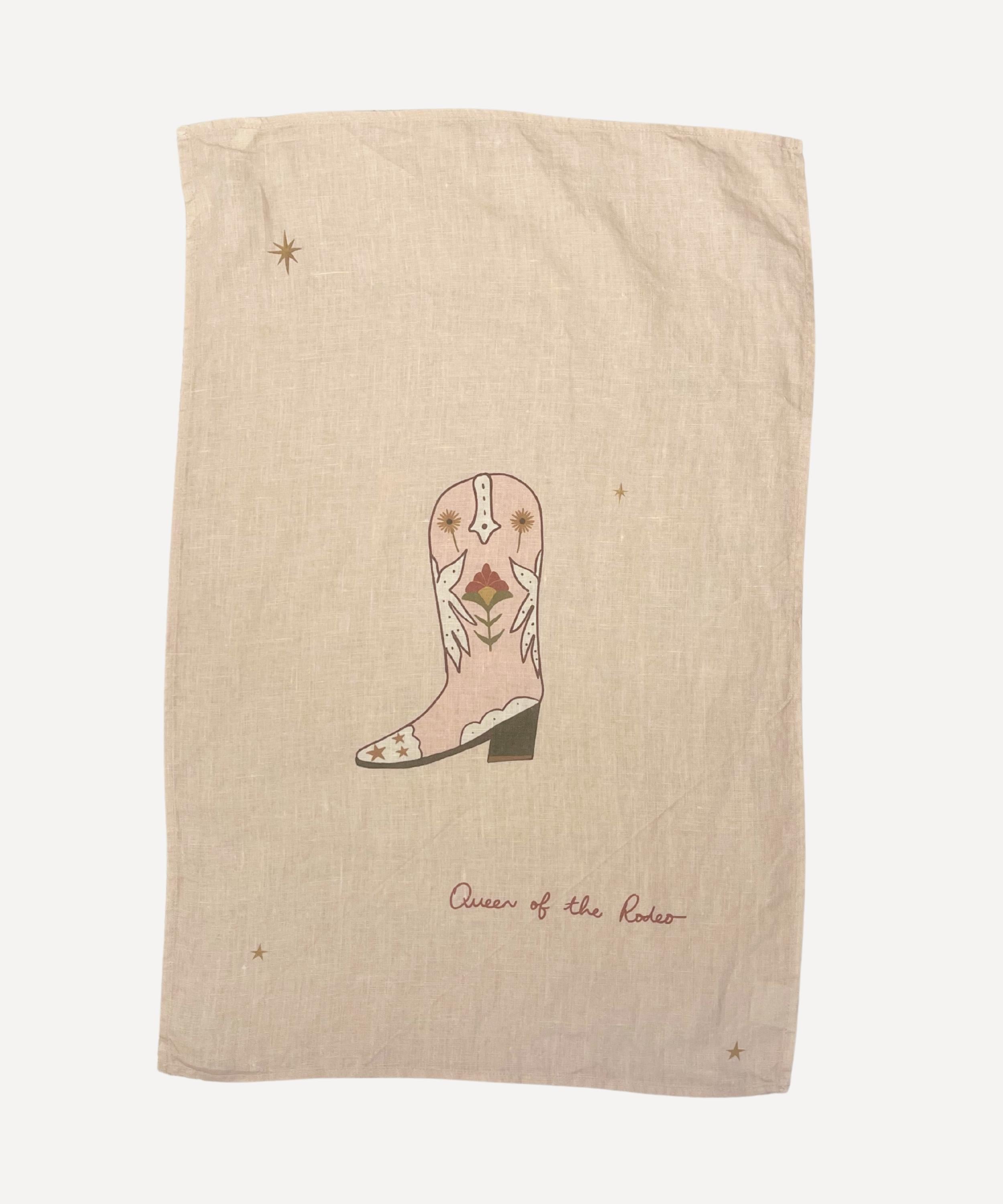 Linen Tea Towel Boots are made for walking