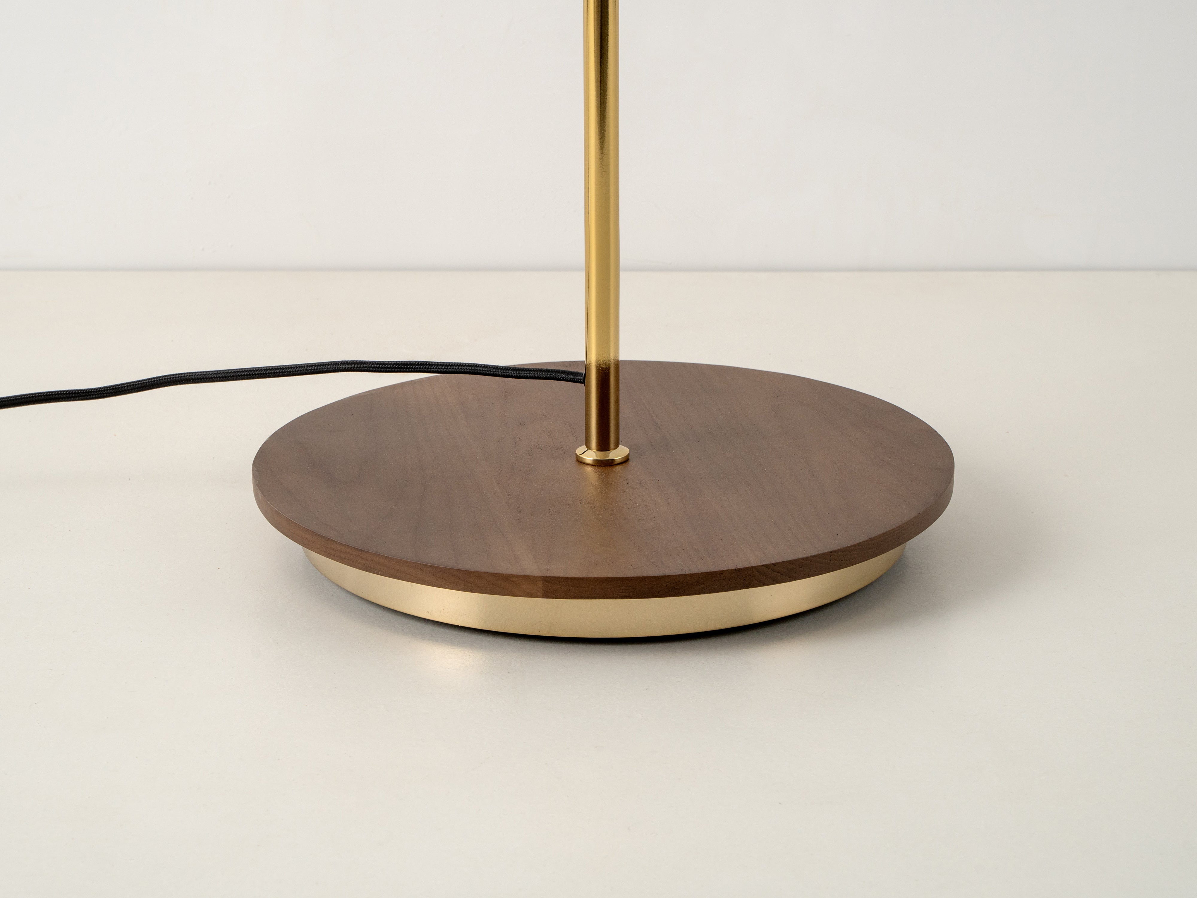 Brass cone floor lamp