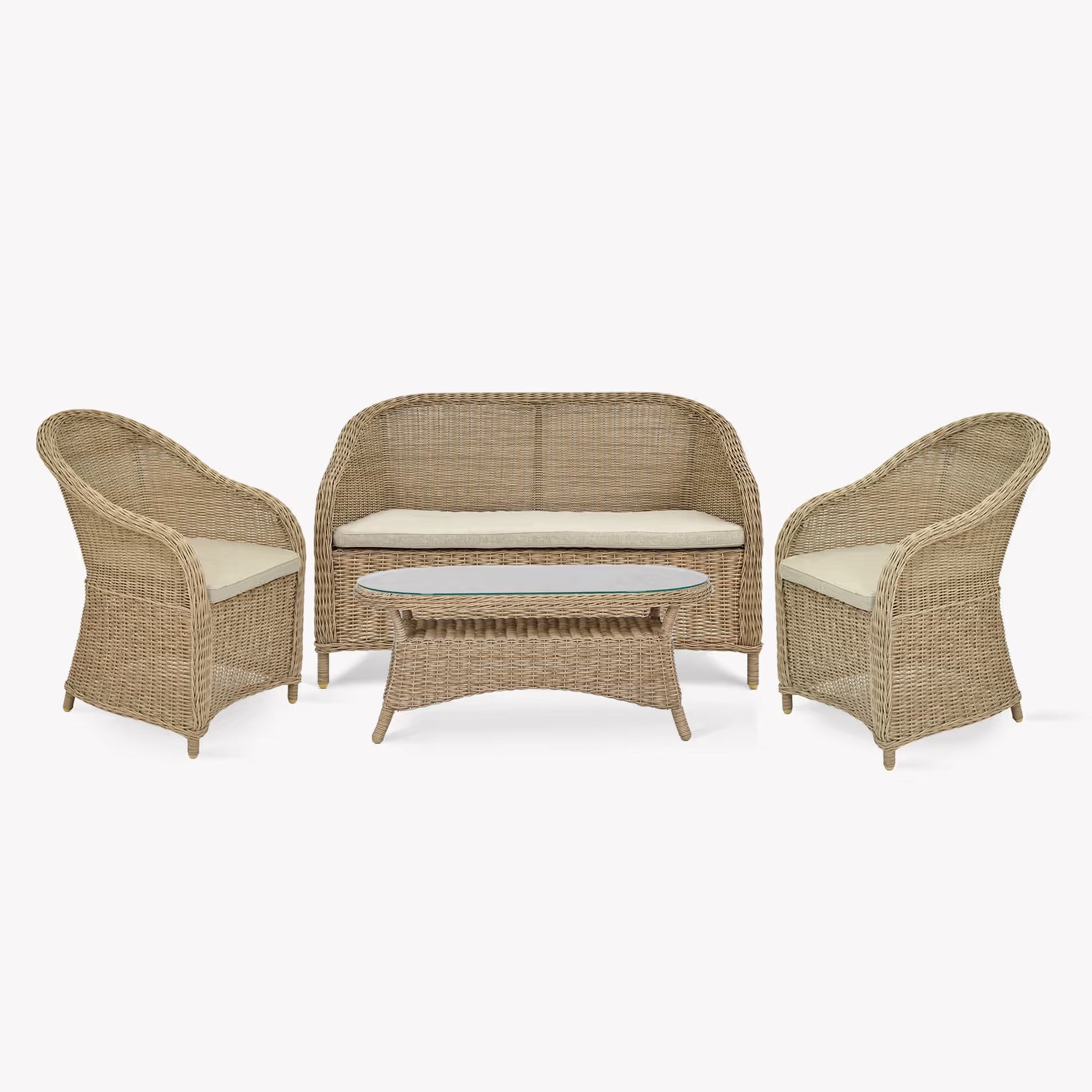 Brayford Sofa, Chairs & Coffee Table Set | Natural