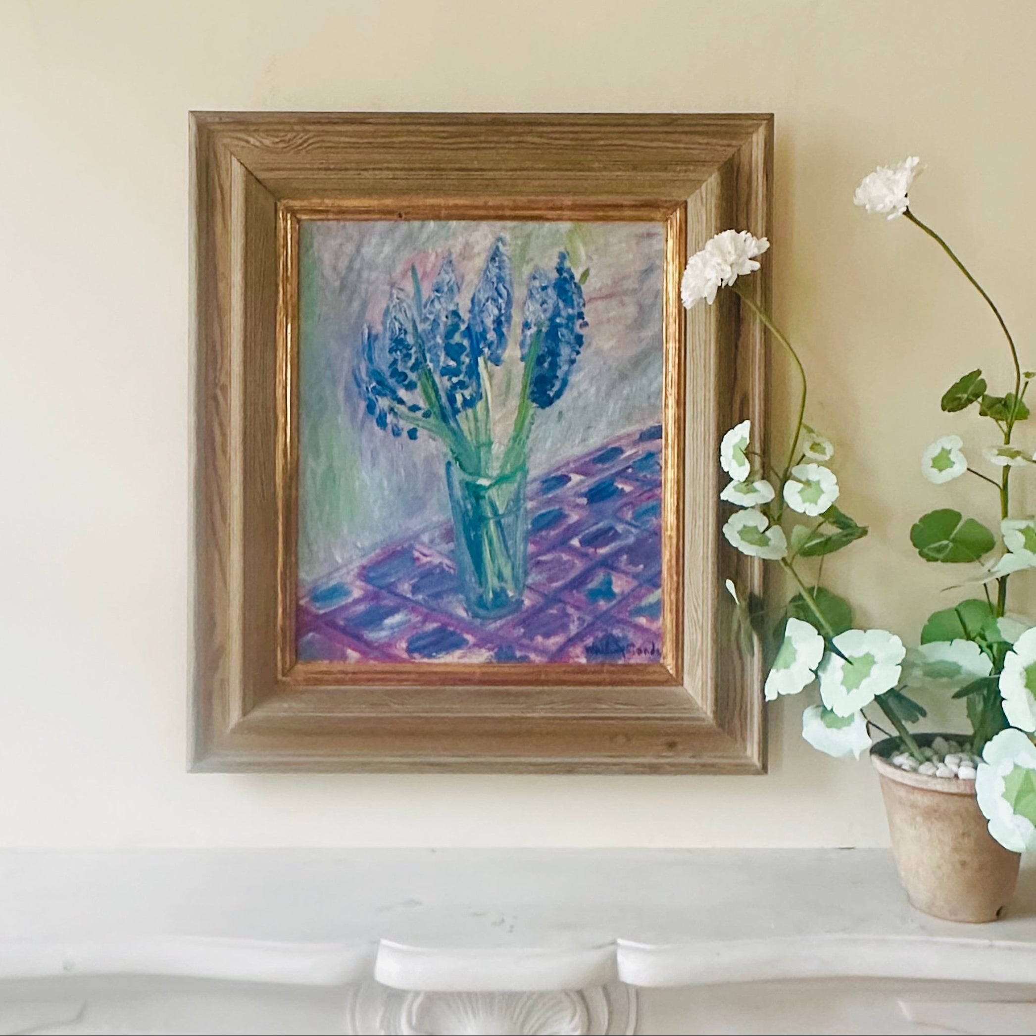 Blue Hyacinths Oil Painting