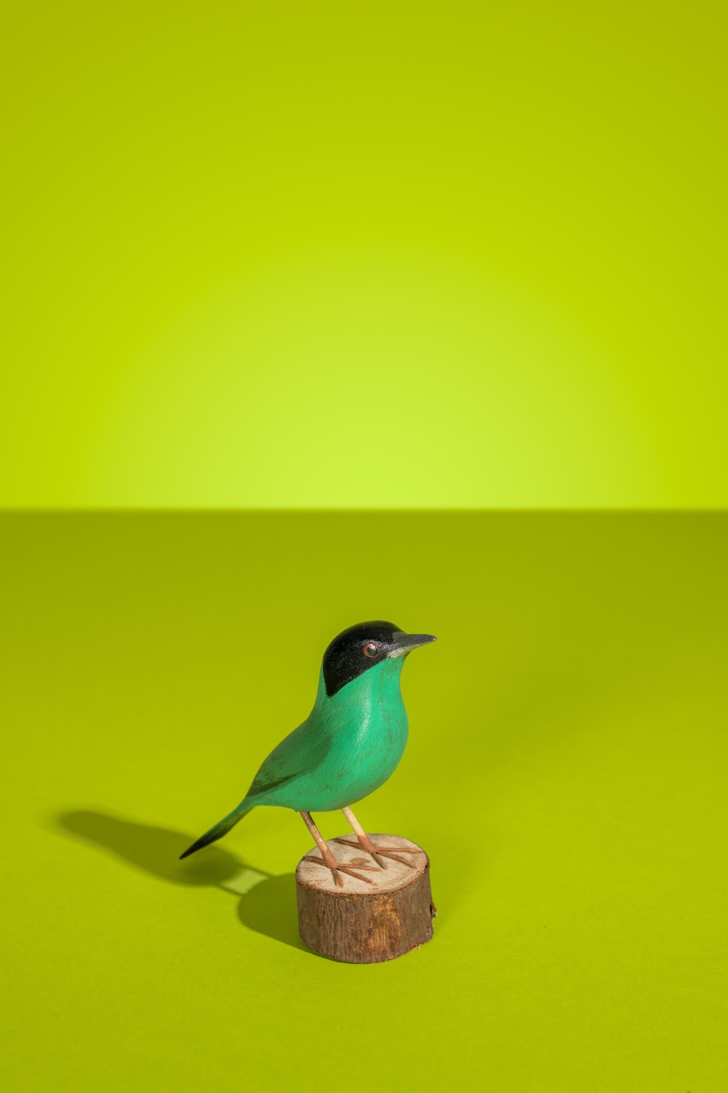 Sai Verde Hand-carved Brazilian Bird Ornament