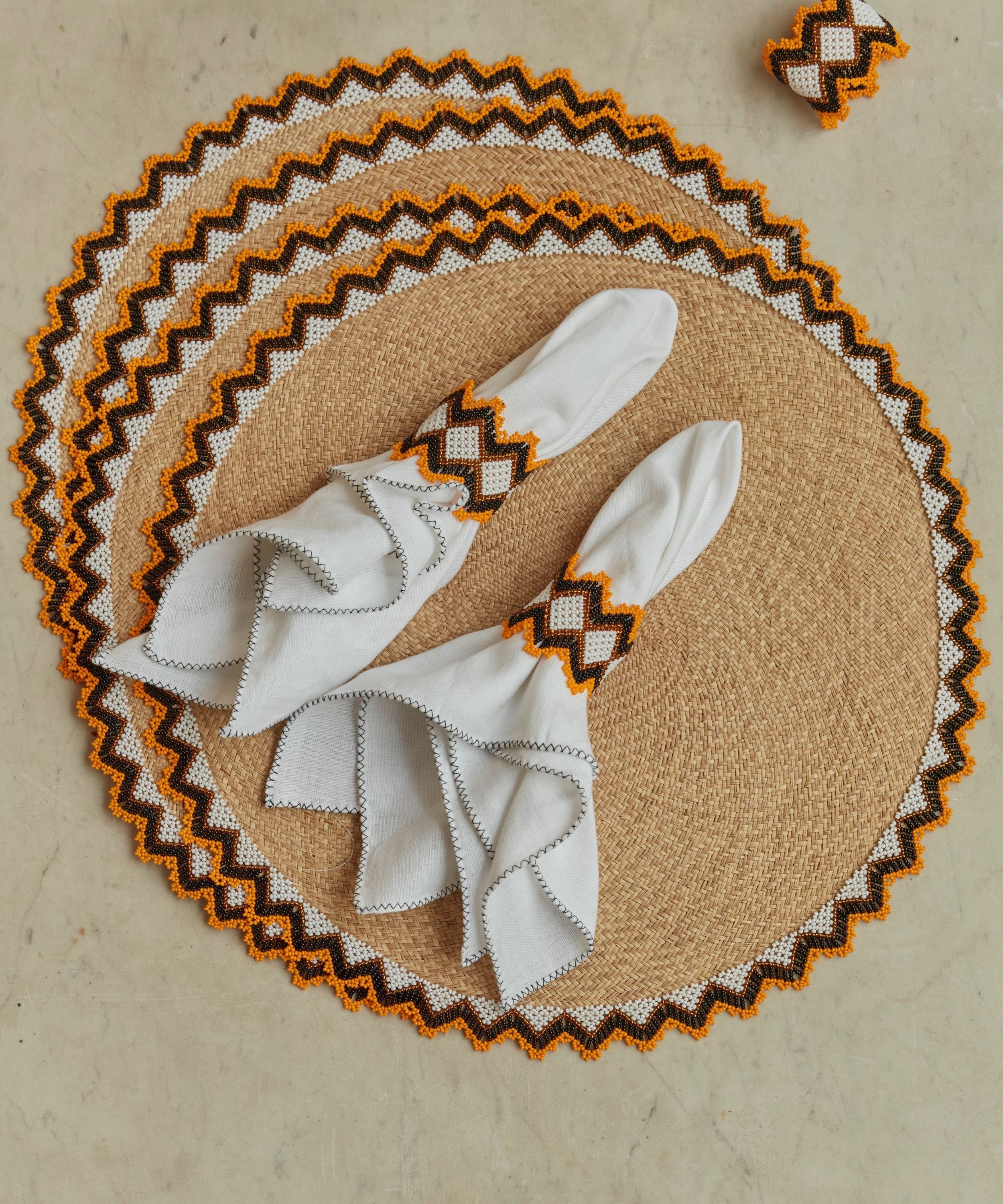 Alicia Placemats - Burnt Yellow