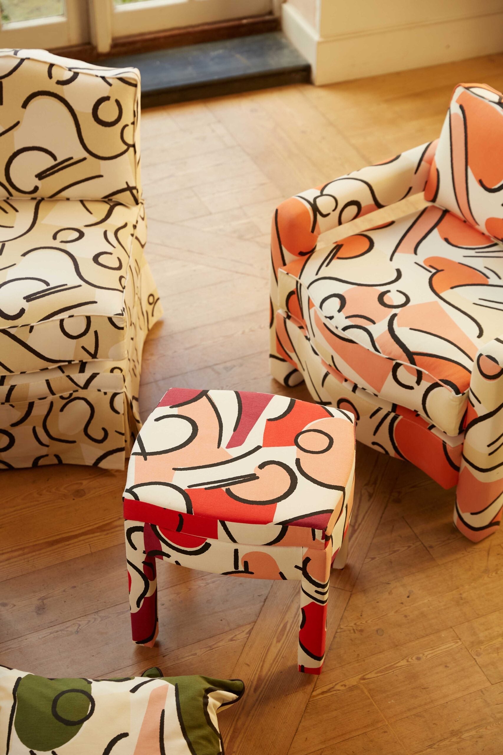 Piero Footstool, Tangerine