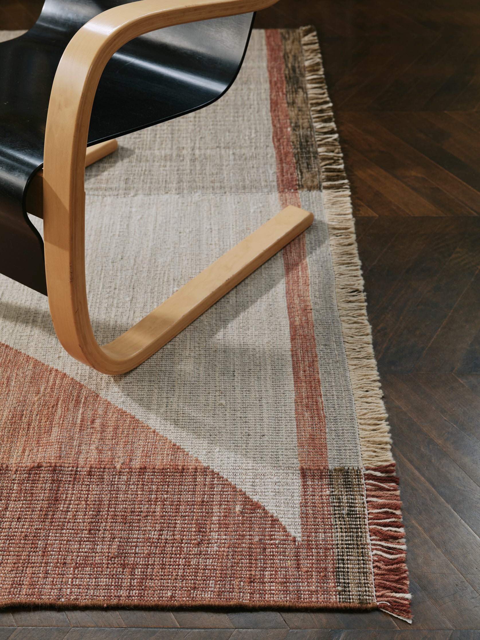 Big Red Triangle Large Rug