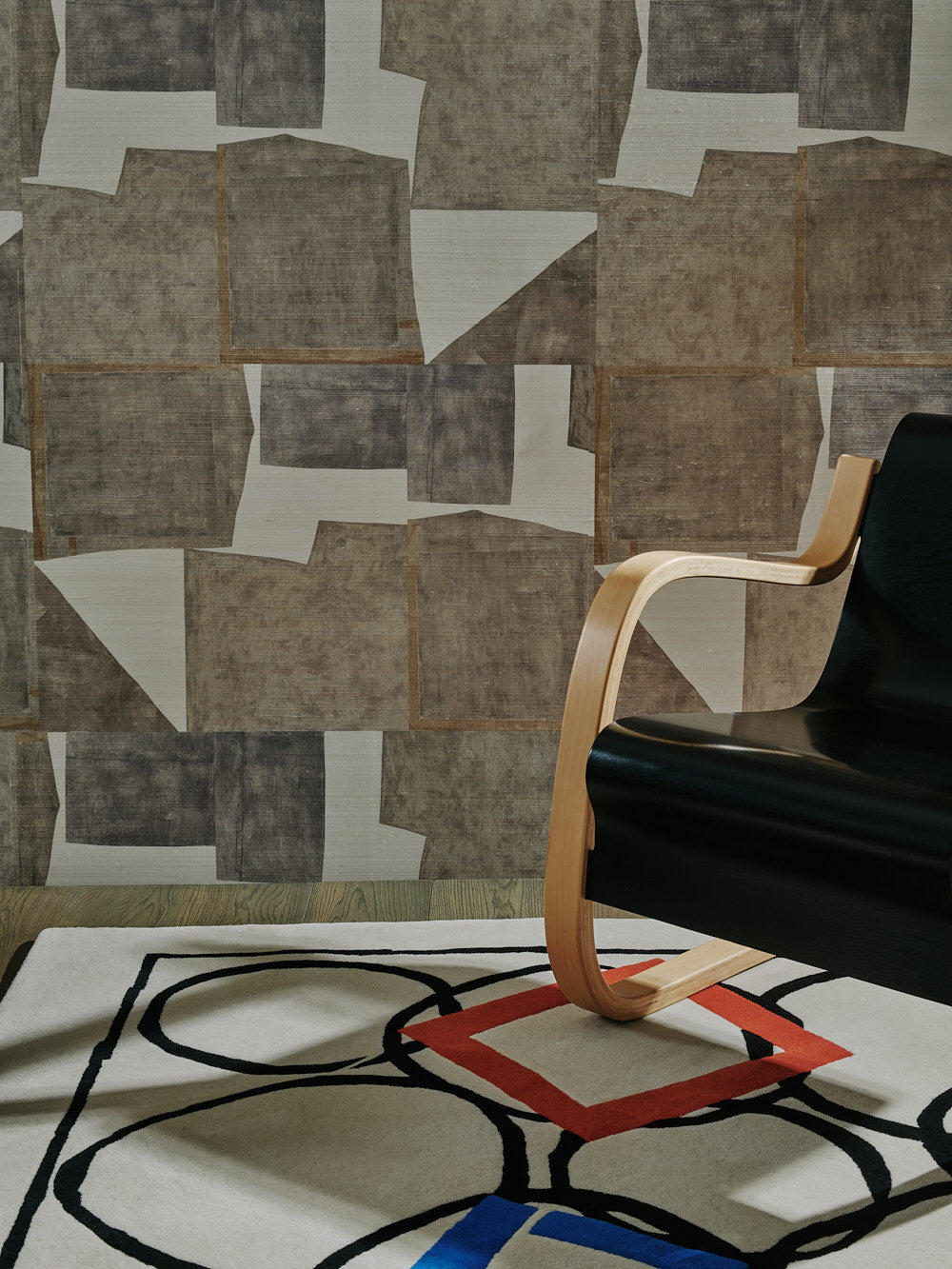 Squares in Orbit Handtufted Wool Rug | Designed by Sandra Blow