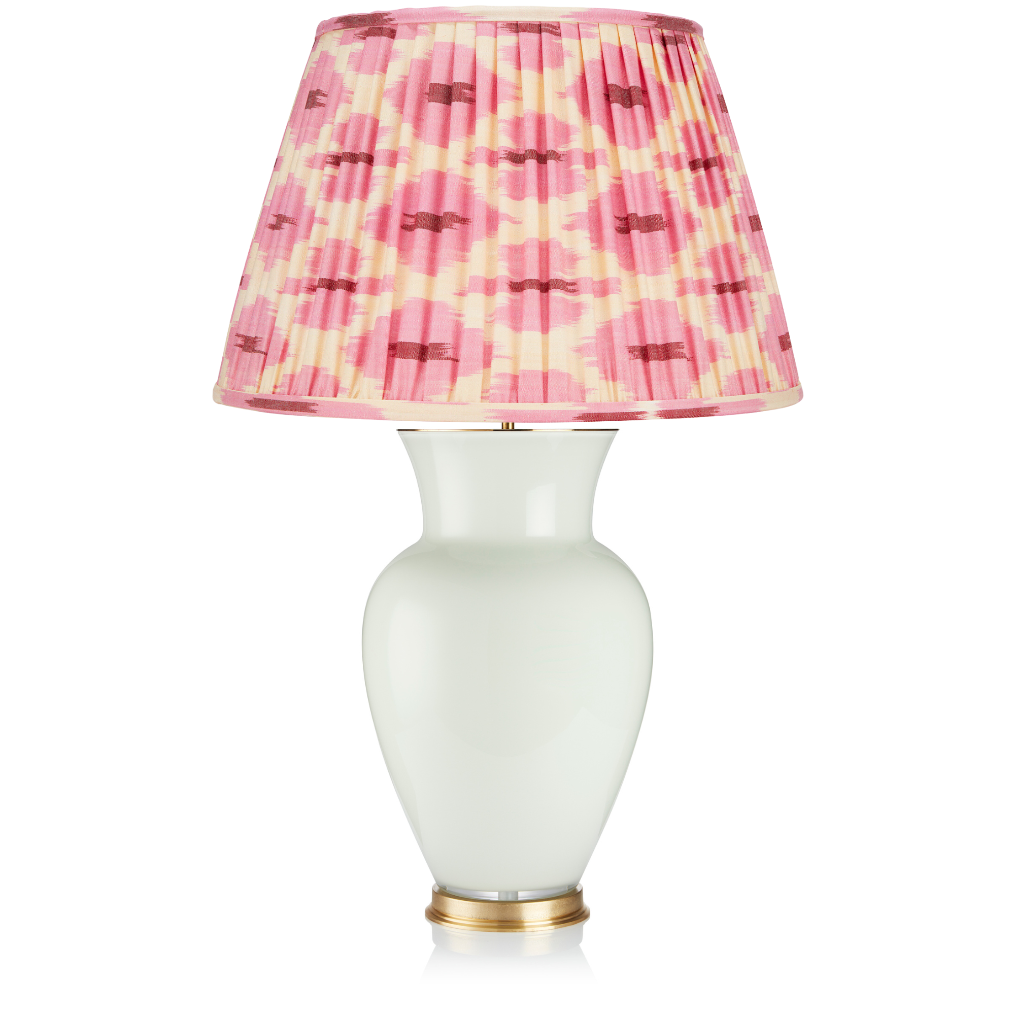 PINK AND CREAM IKAT LAMPSHADE LAMPSHADE