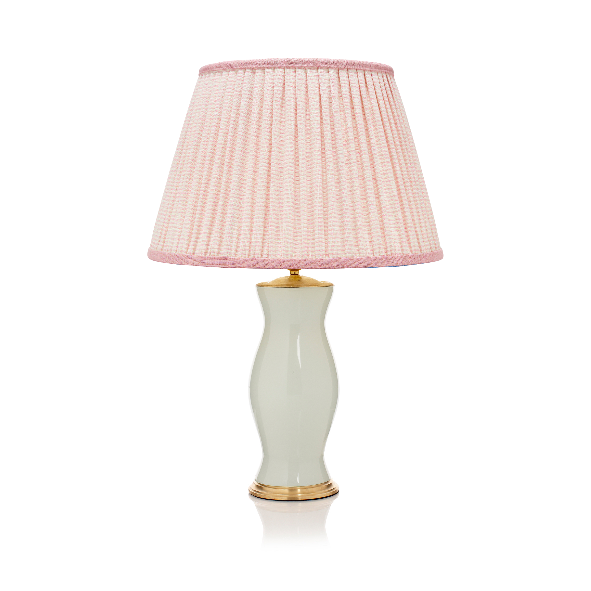 PINK STRIPED LAMPSHADE