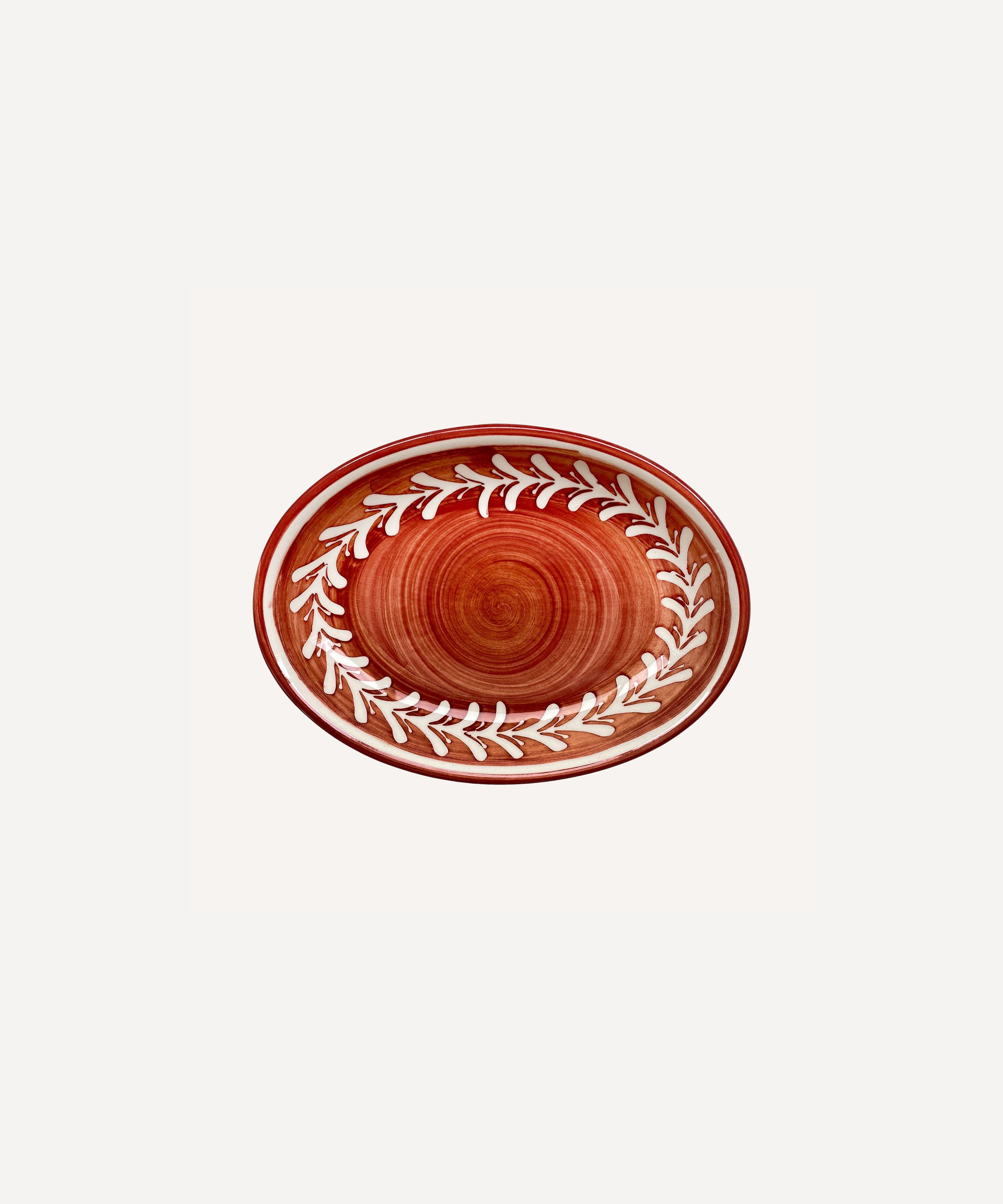 Helecho Serving Platter (set of two) - Rust Red