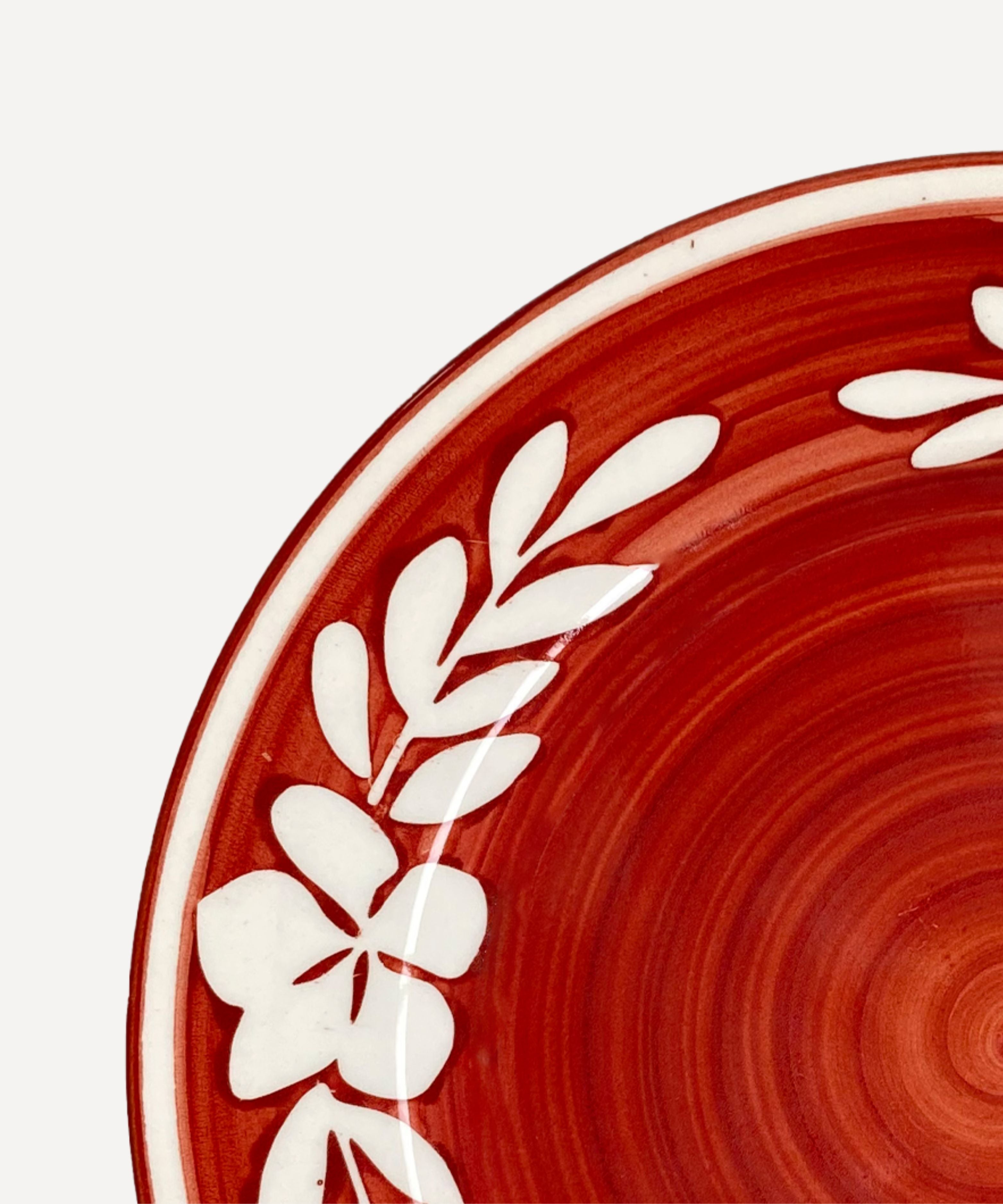 Flor Side Plate | Rust Red
