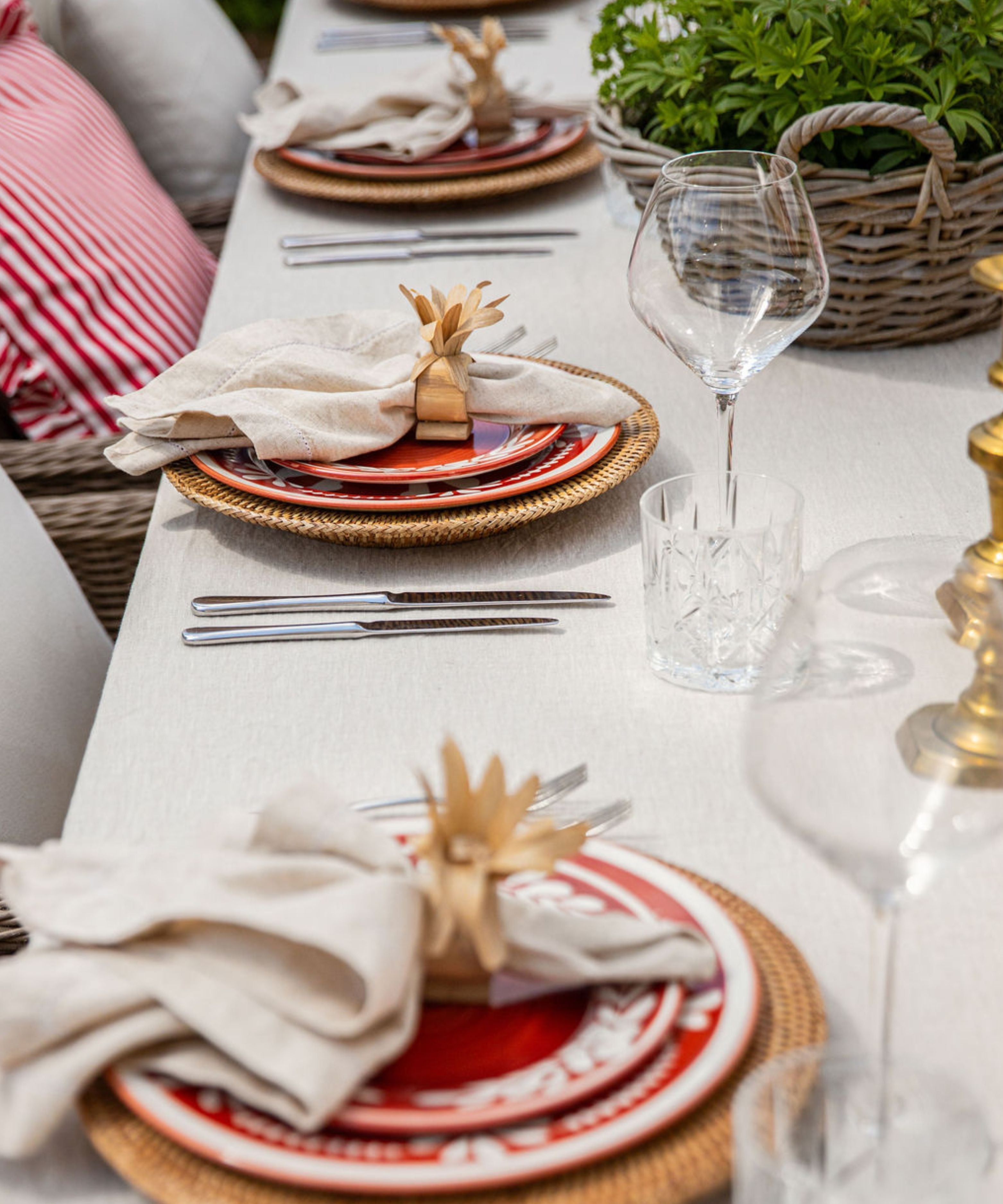 Flor Side Plate | Rust Red