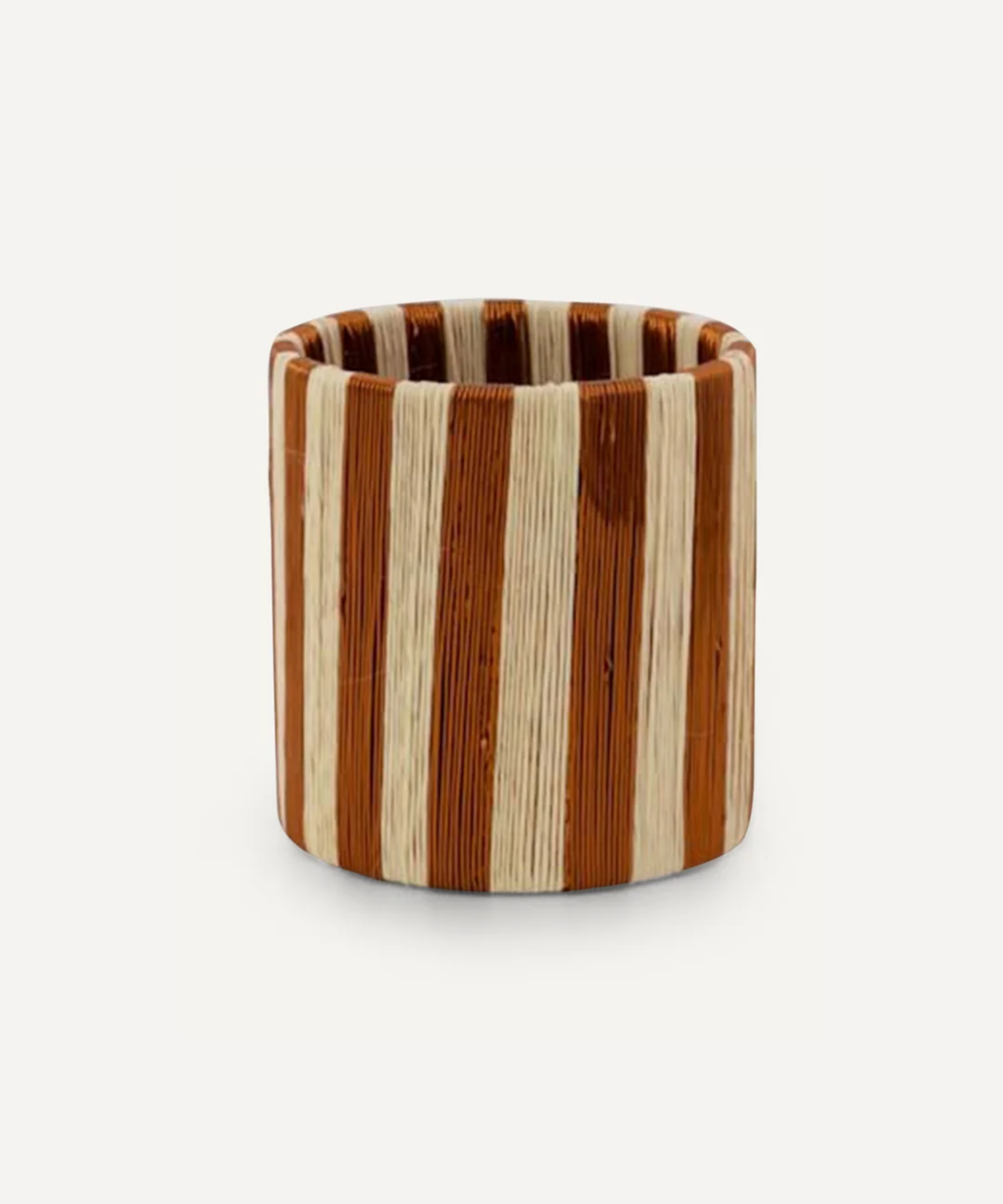 Pacifico Copper Napkin Ring Rayas - White
