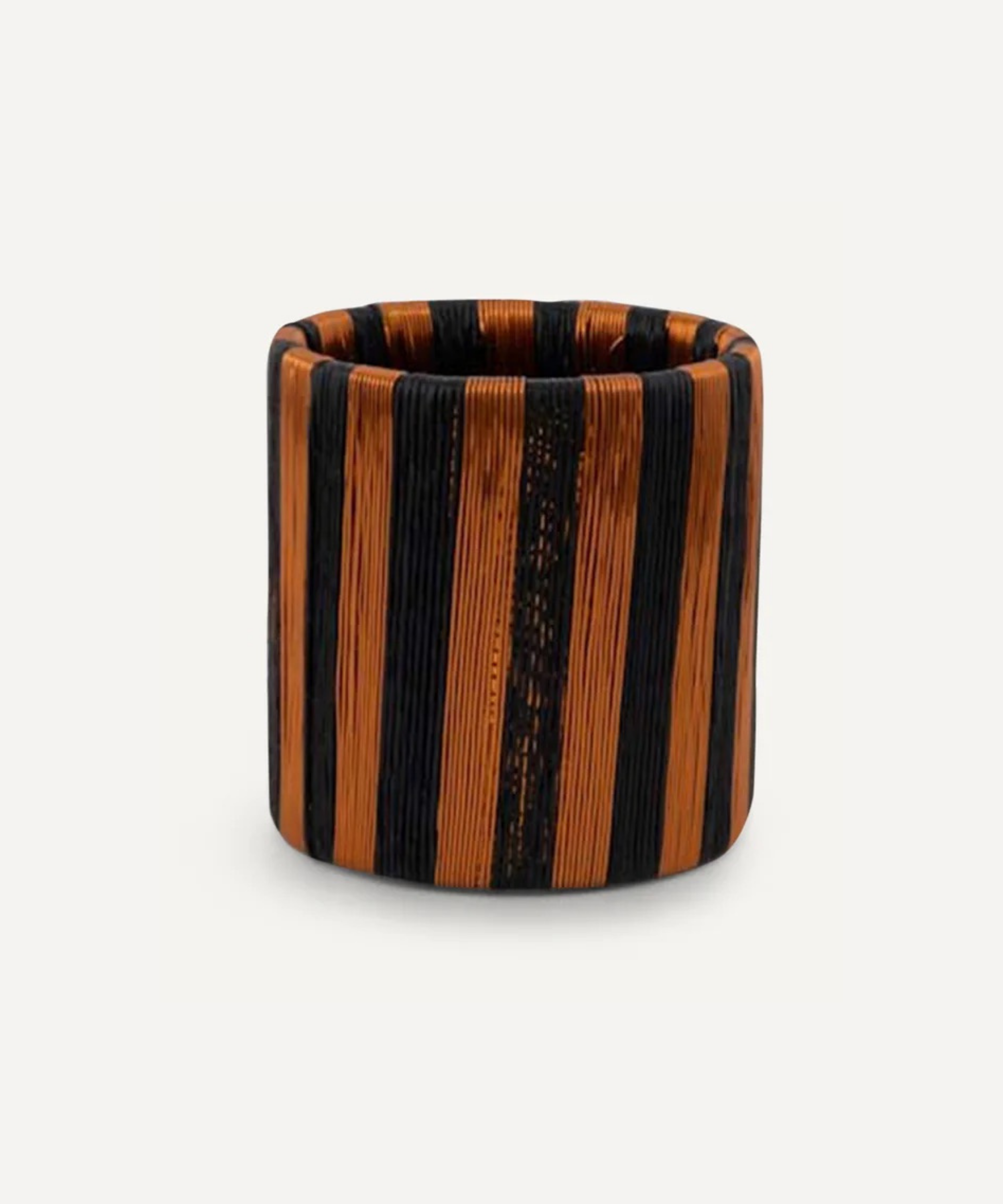 Pacifico Copper Napkin Ring Rayas - Black