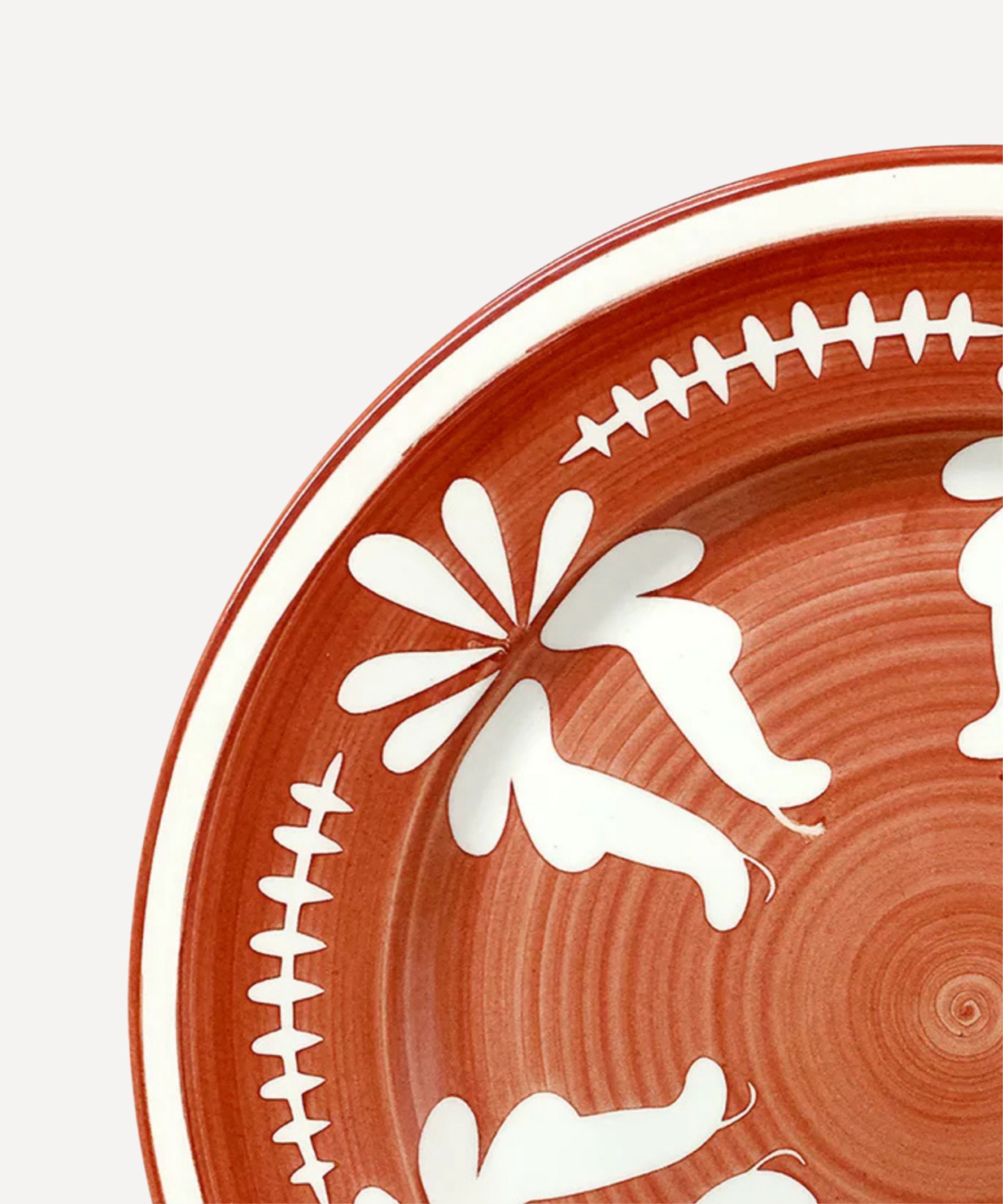 Flor Dinner Plate | Rust Red