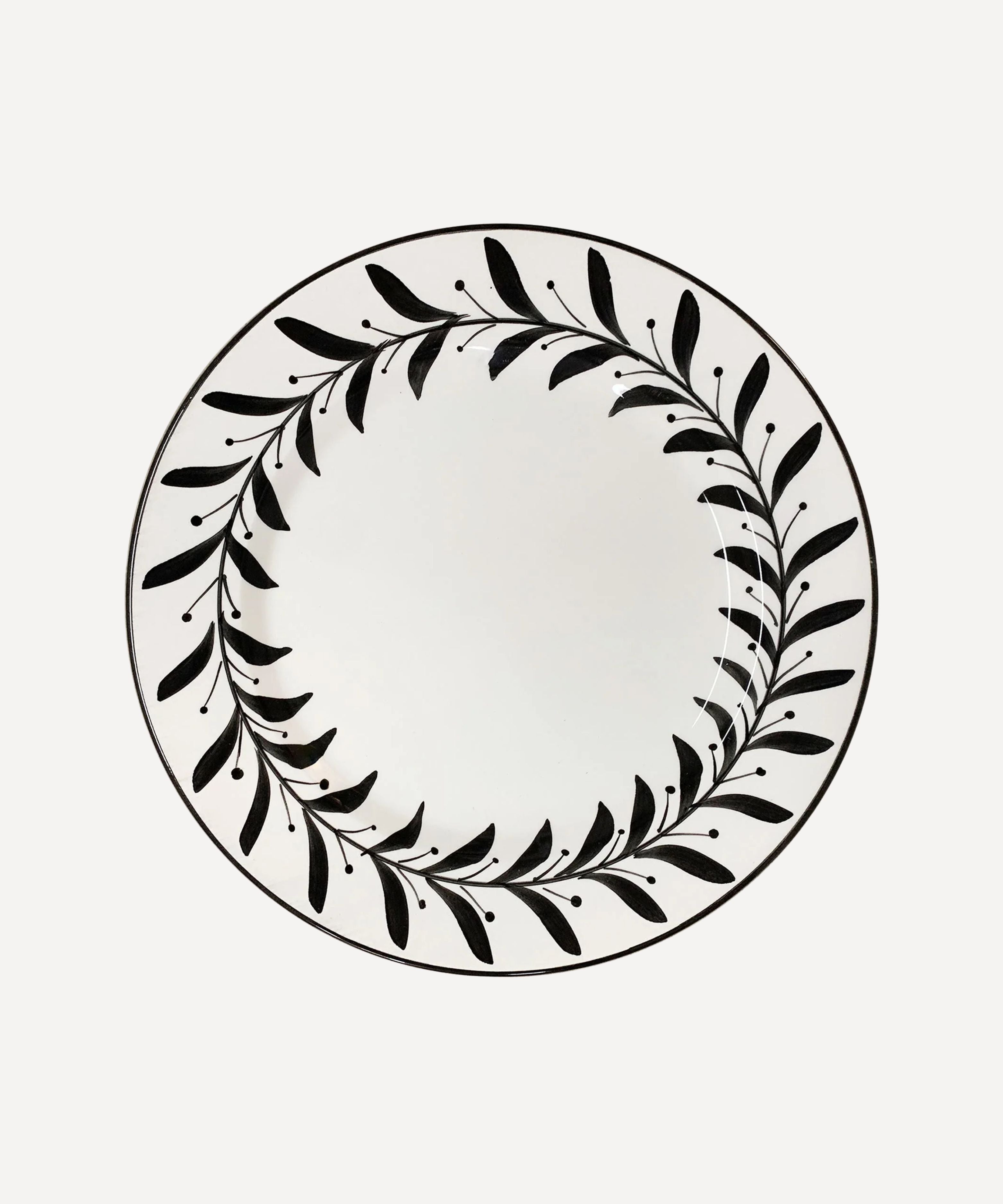 Dinner Plate - Helecho - Jet Black