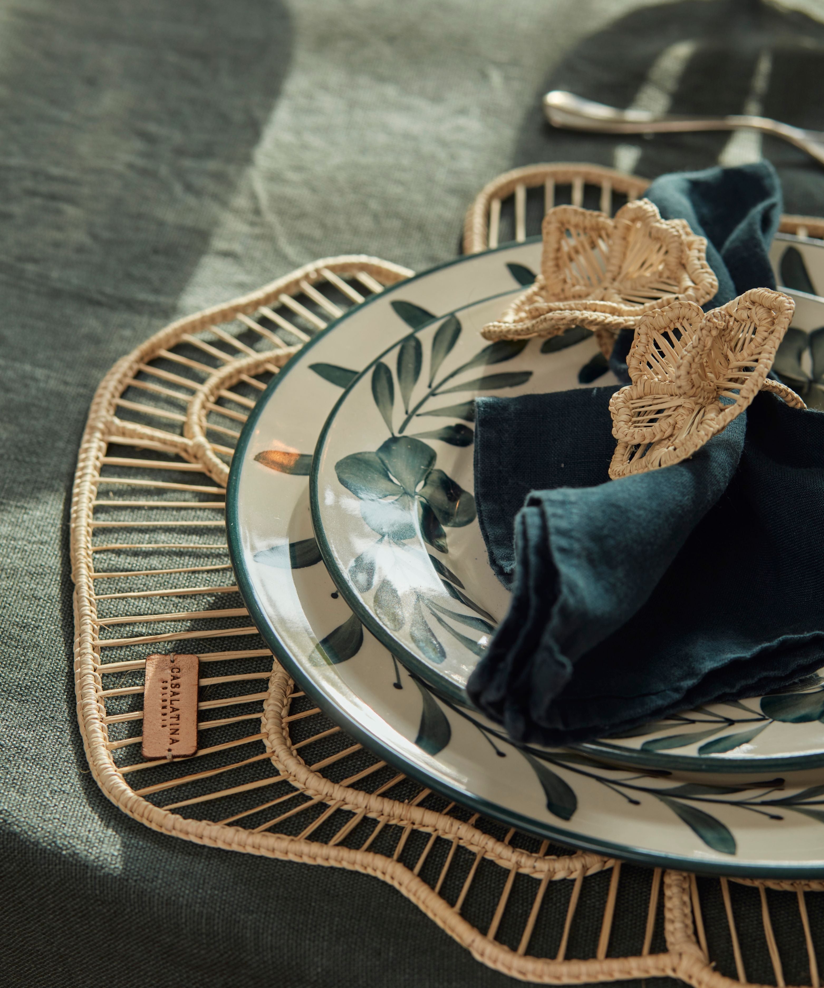 Dinner Plate - Helecho - Teal