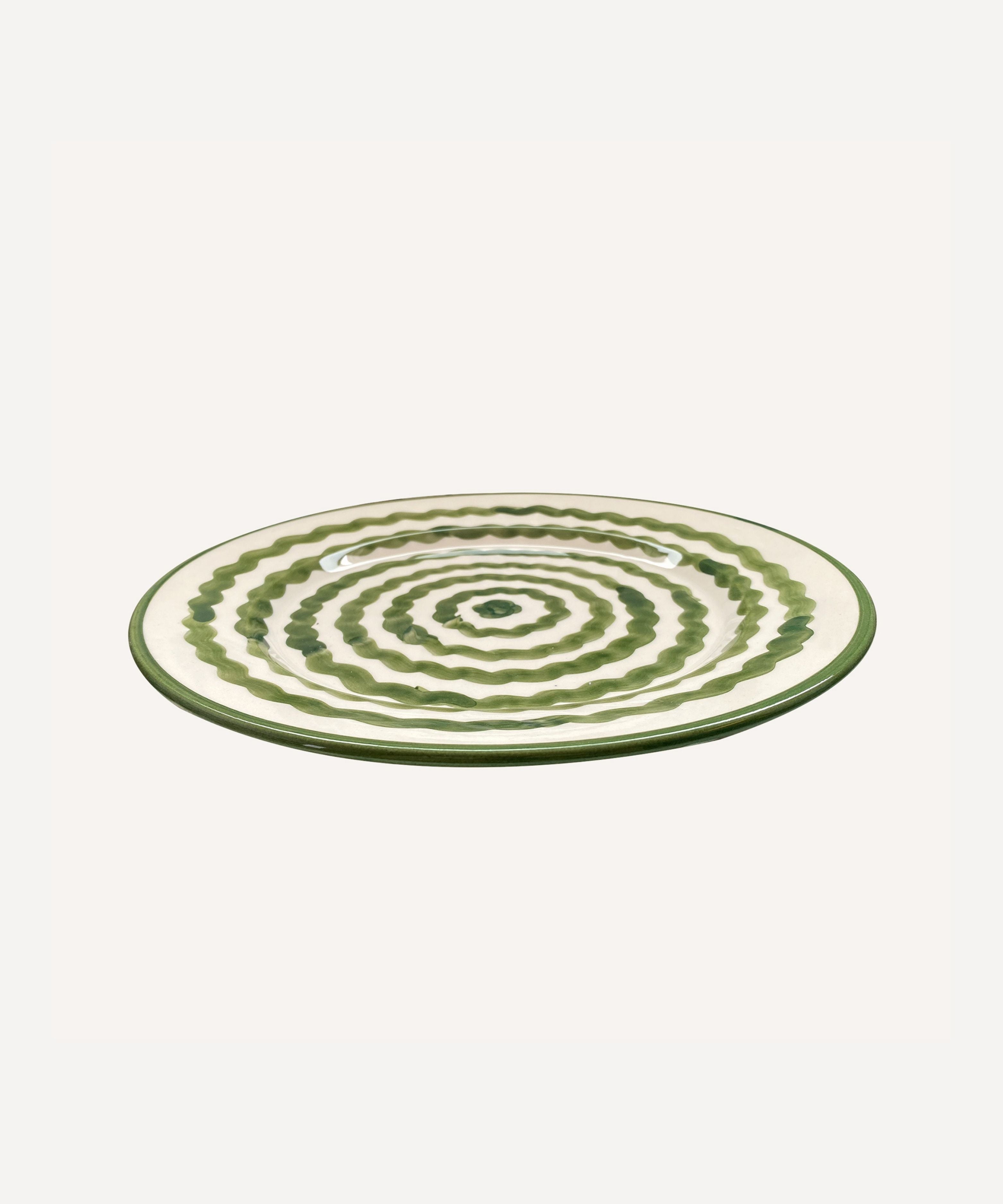 Dinner Plate - Ondas - Fern Green