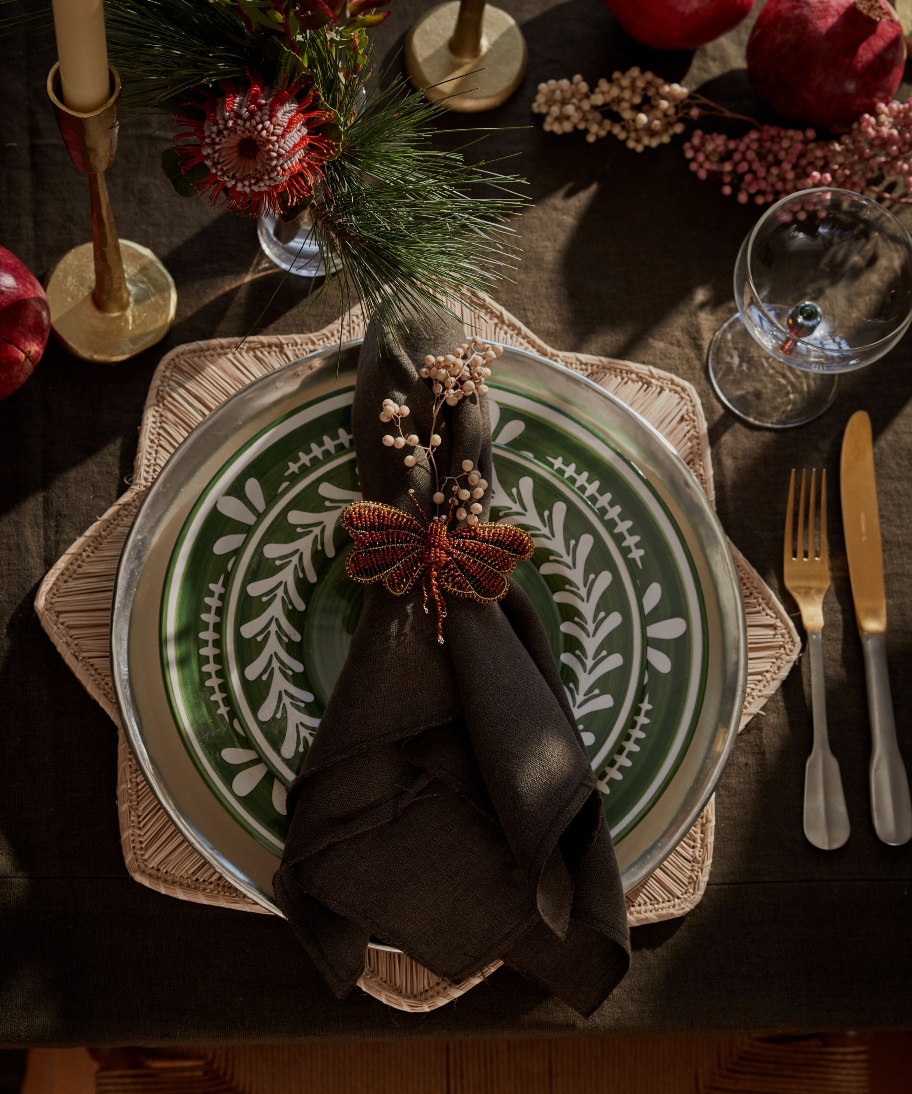 Side Plate - Dark Helecho - Fern Green