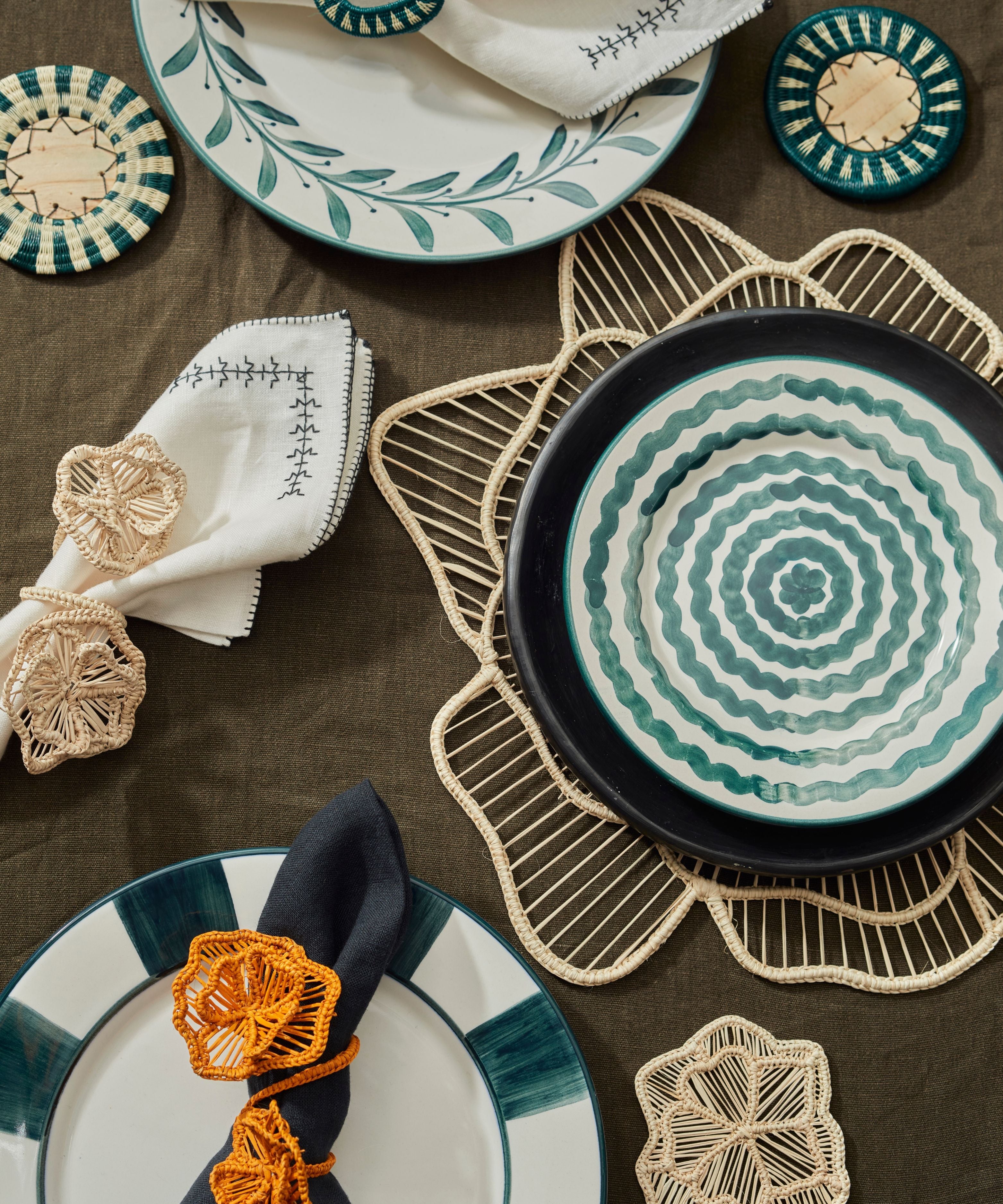 Side Plate - Ondas - Teal