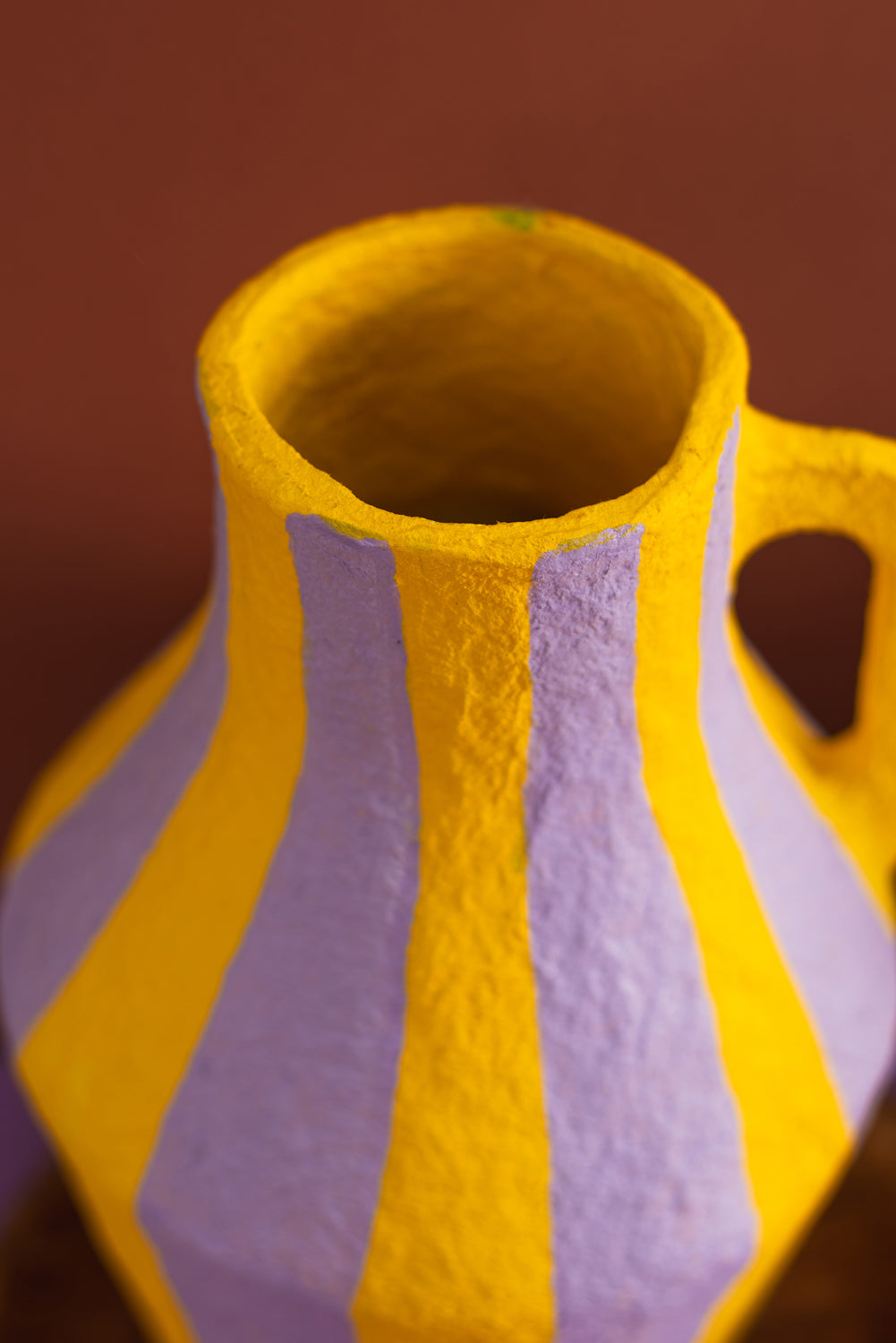 Yellow & Lilac Katran Pitcher Vase