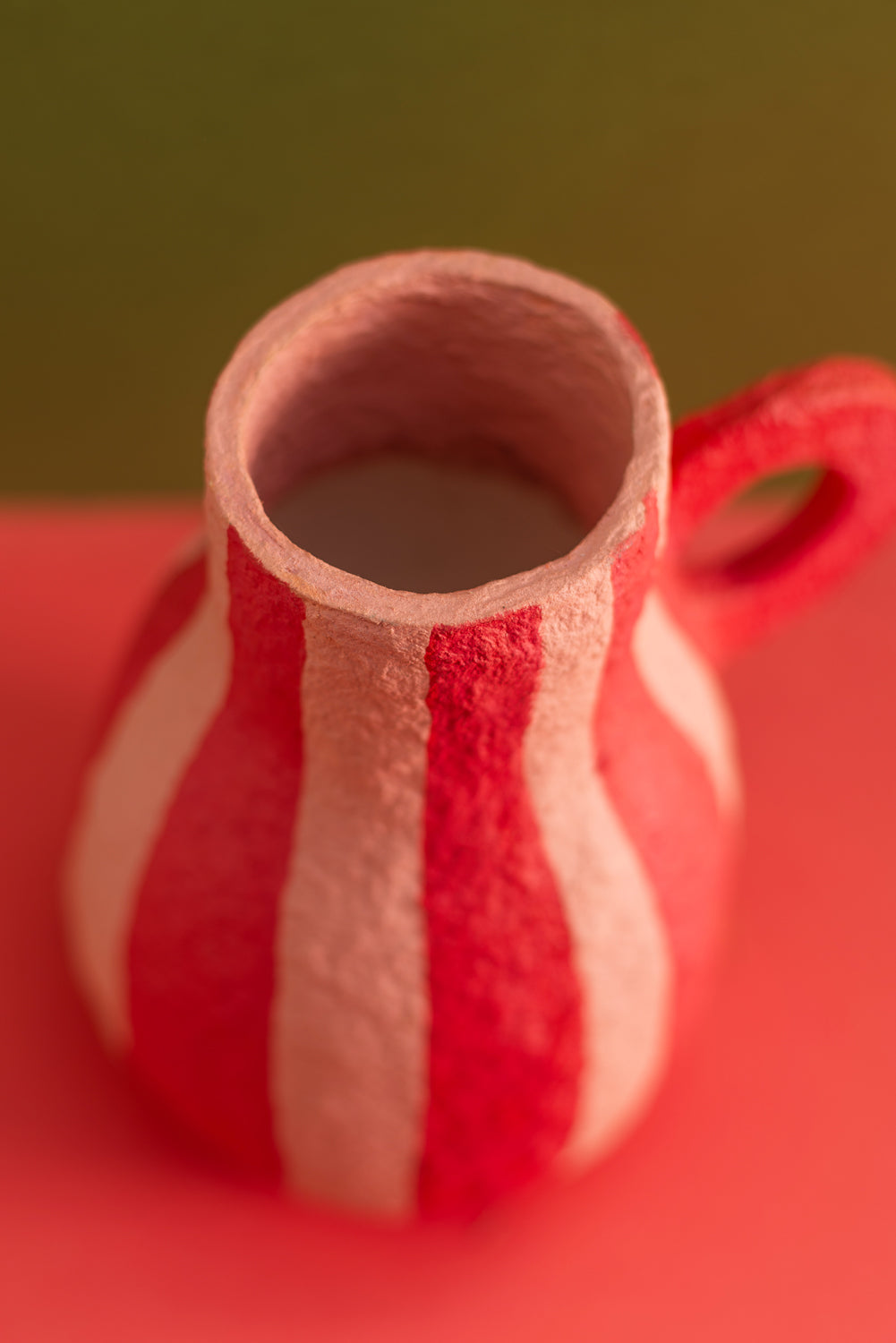 Pink & Red Katran Jug Vase