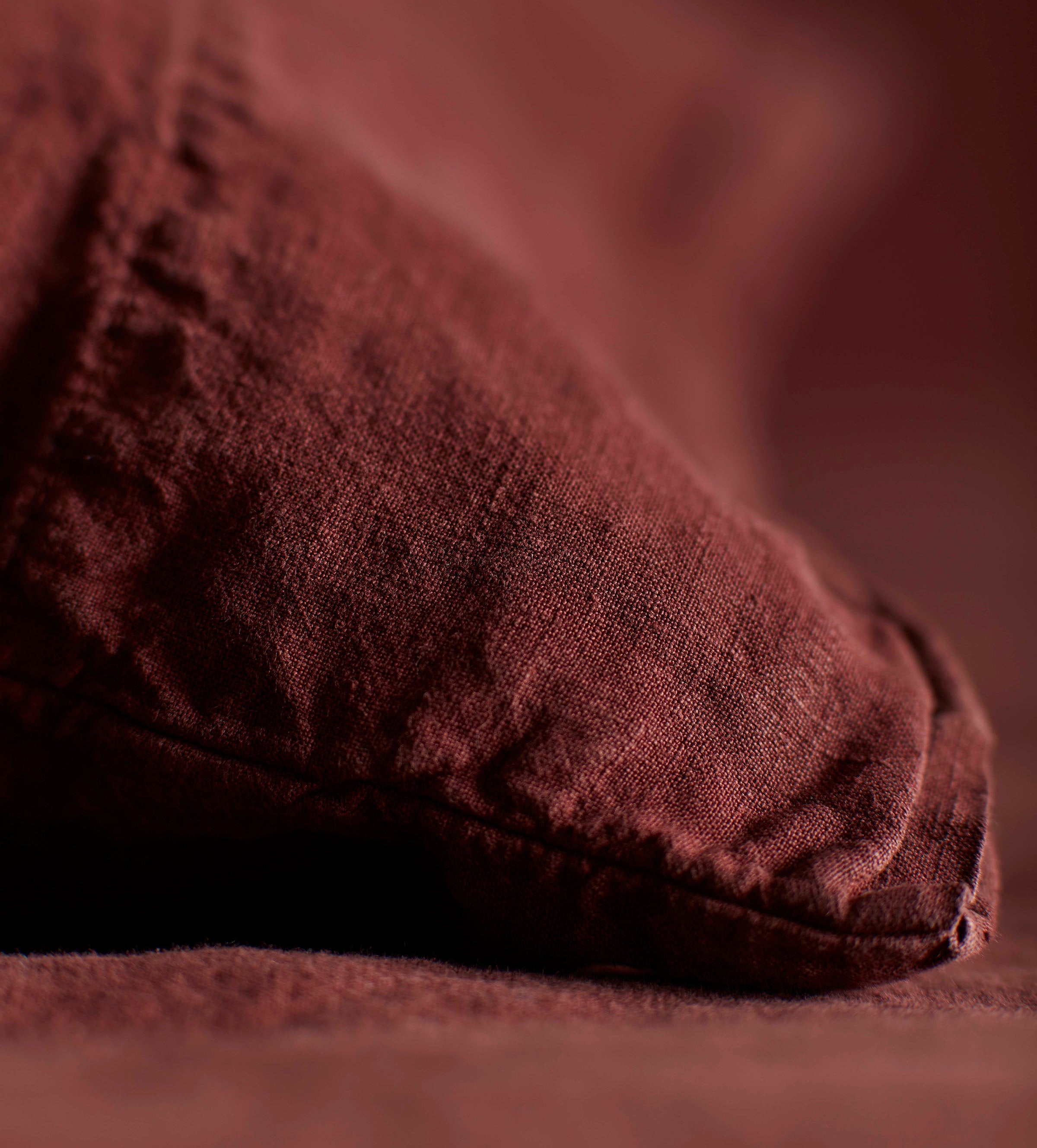 Conker 100% Linen Housewife Pillowcase