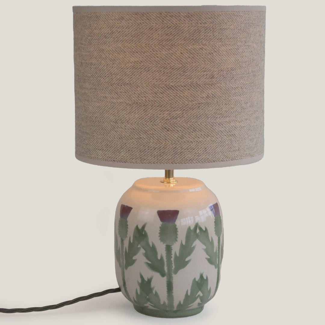 Cream Thistle Small Table Lamp