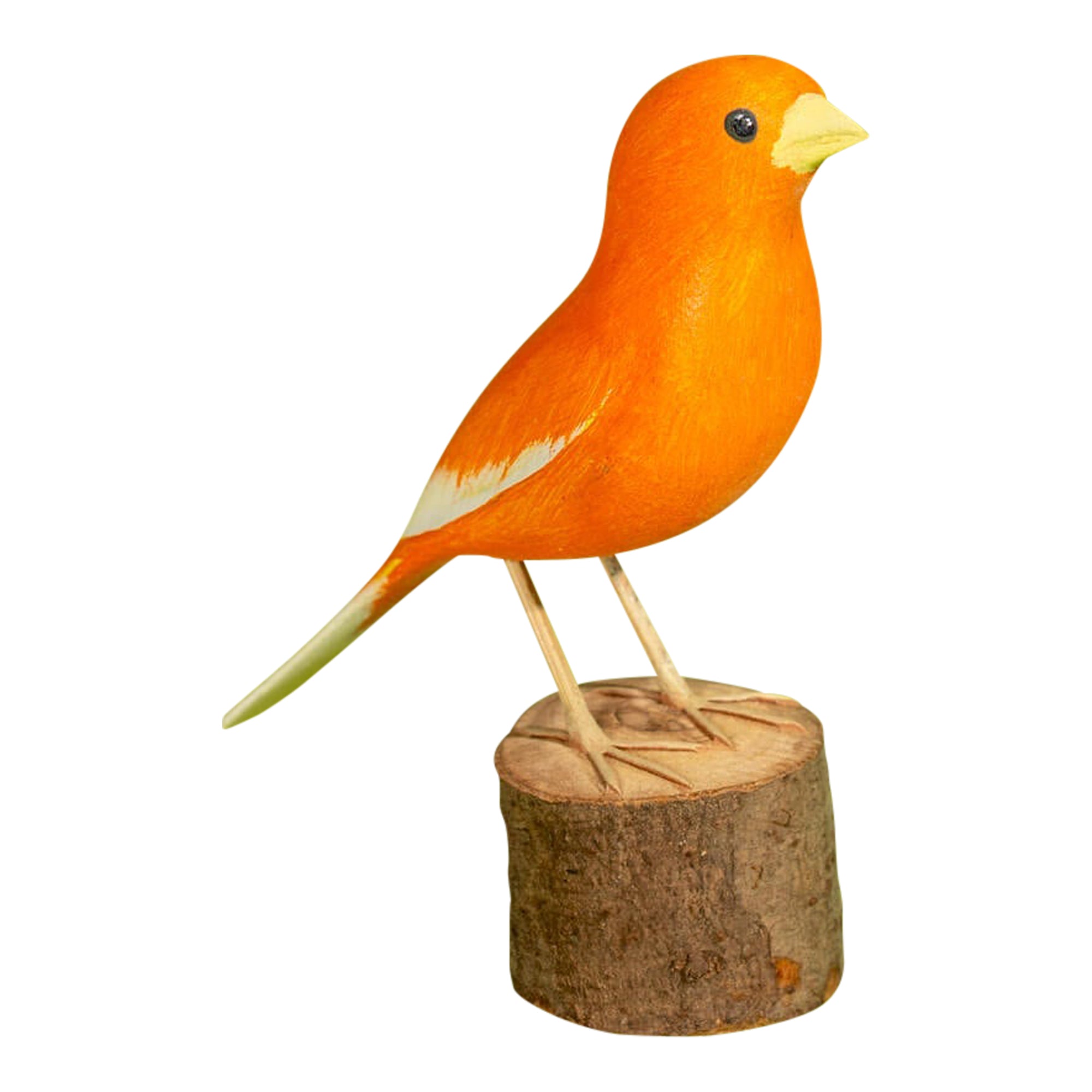 Canário-belga Hand-carved Brazilian Bird Ornament