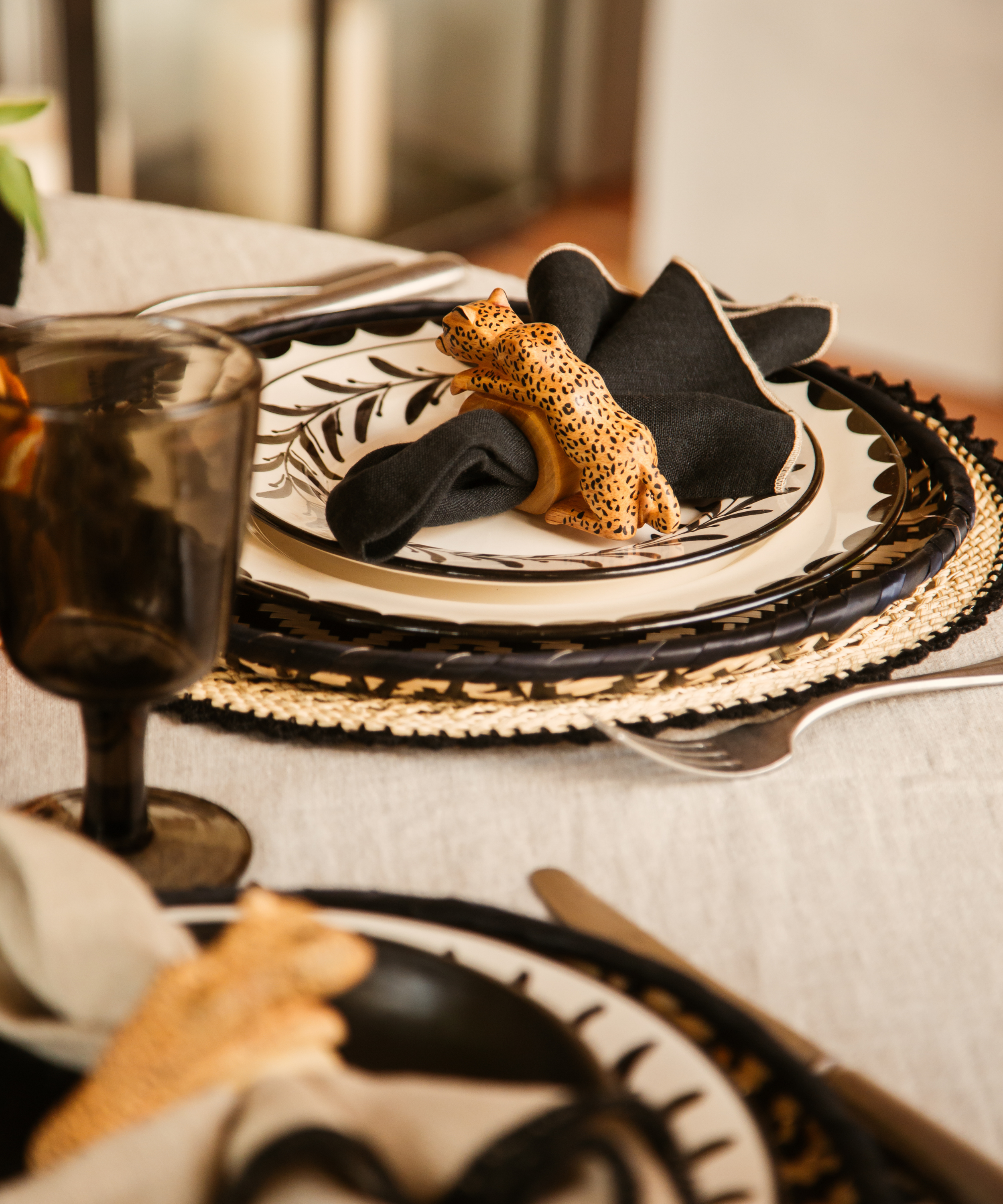 Felino Jaguar Napkin Ring