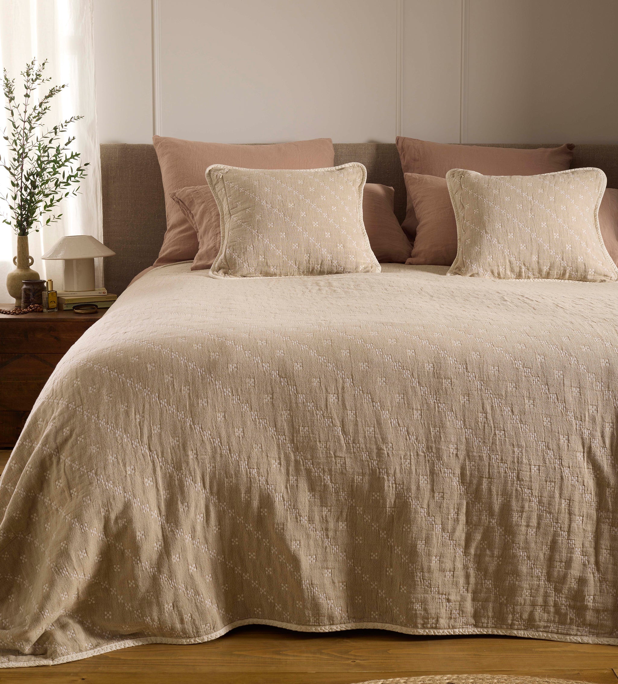 Cassie 100% Cotton Quilted Throw