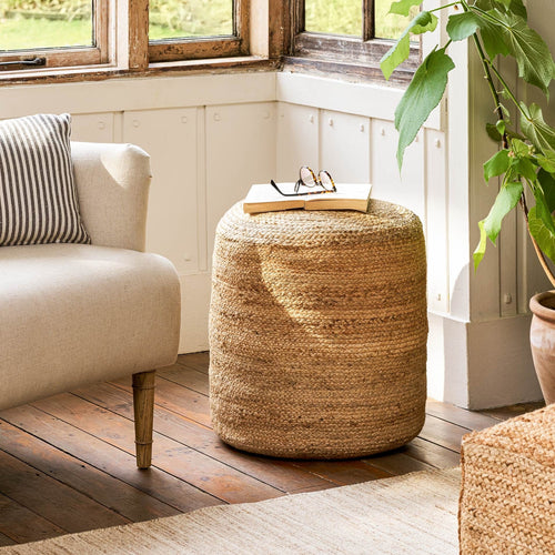 Cerney Jute Round Stool Natural