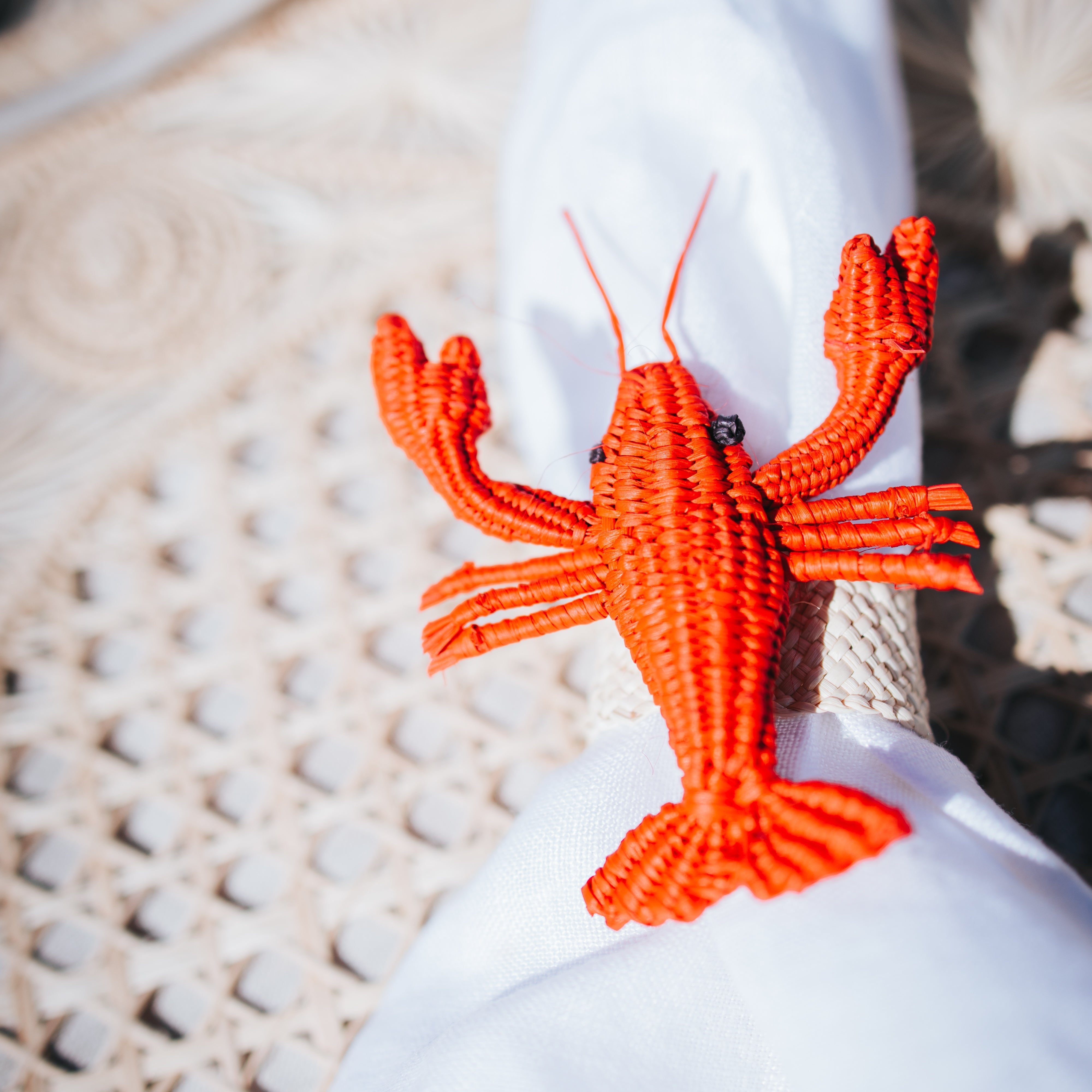 Palmito Lobster Napkin Rings (Set of 4)