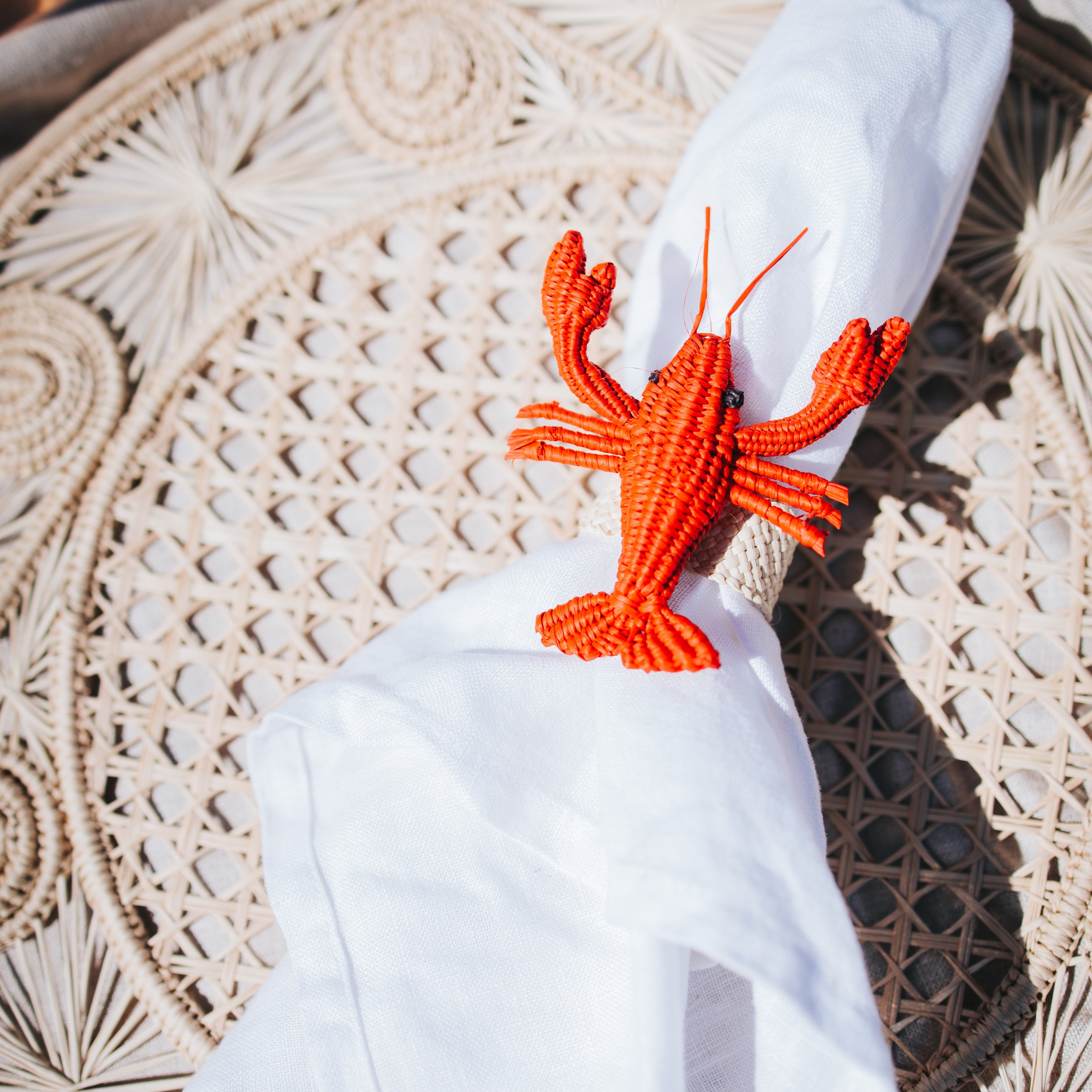 Palmito Lobster Napkin Rings (Set of 4)