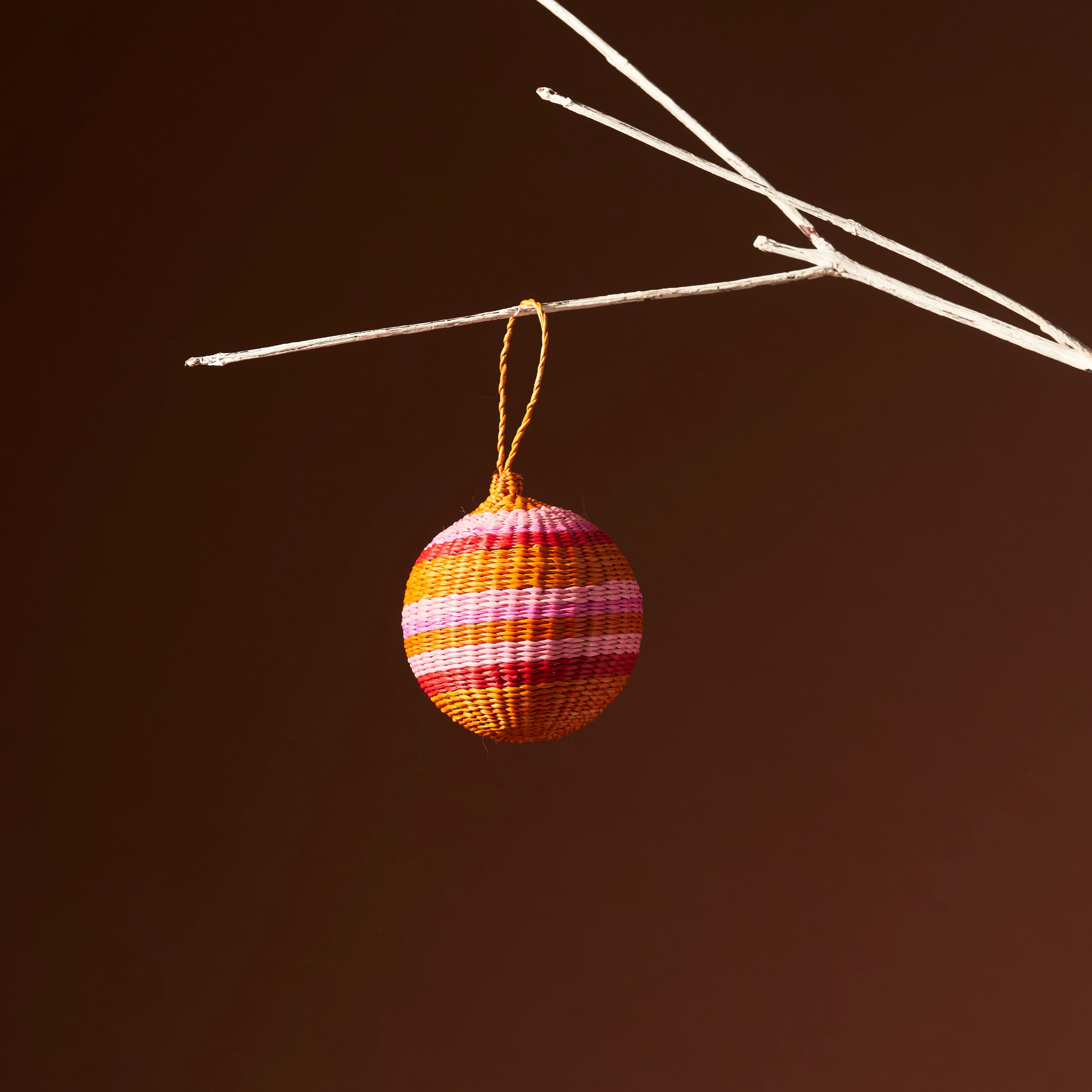 Palmito Woven Baubles (Set of 4)