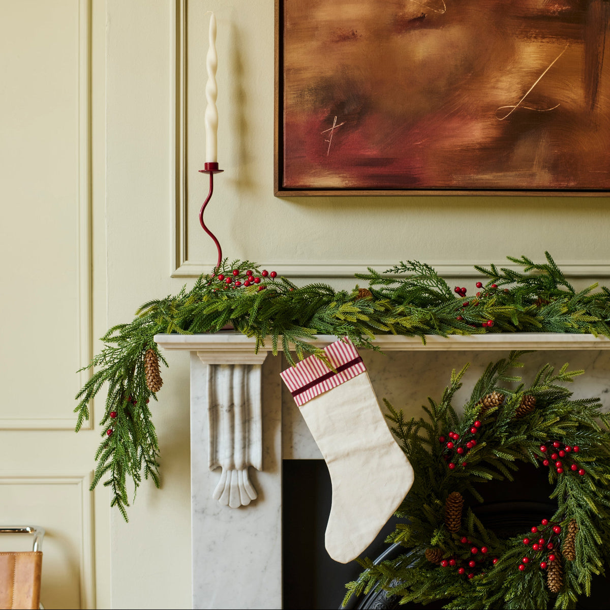 Cotton Christmas Stocking