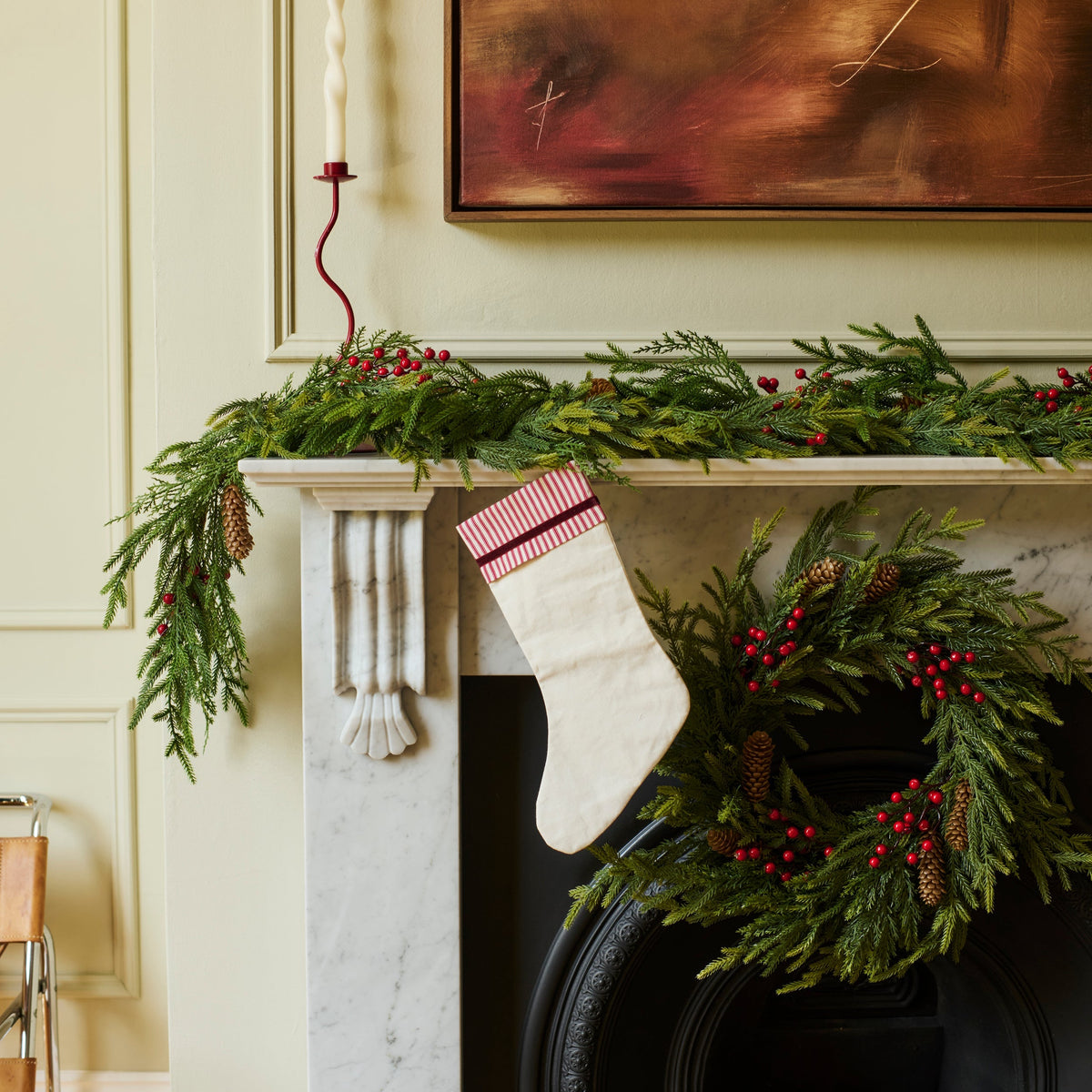 Cotton Christmas Stocking