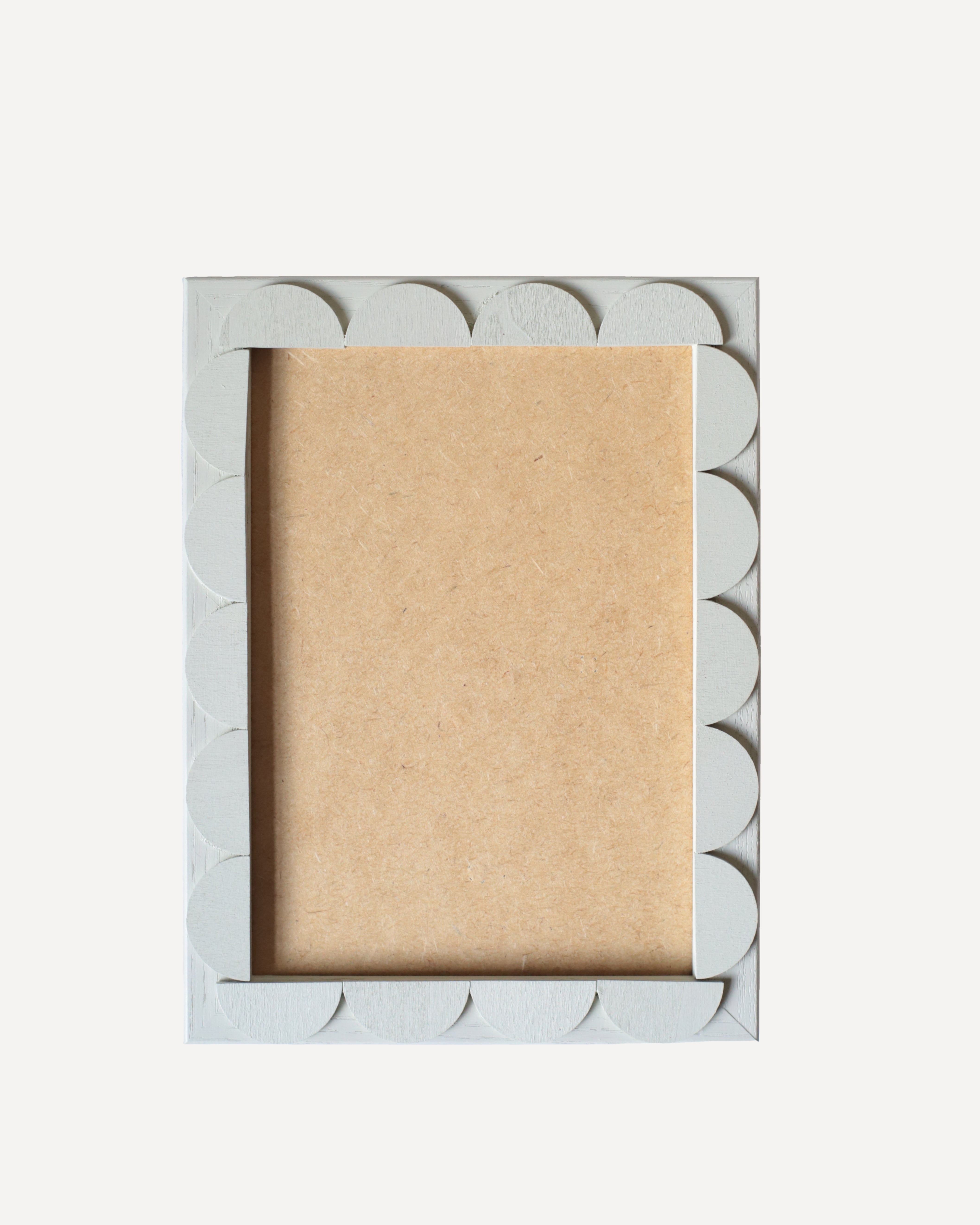 Light Pistachio Stained Scallop Frame
