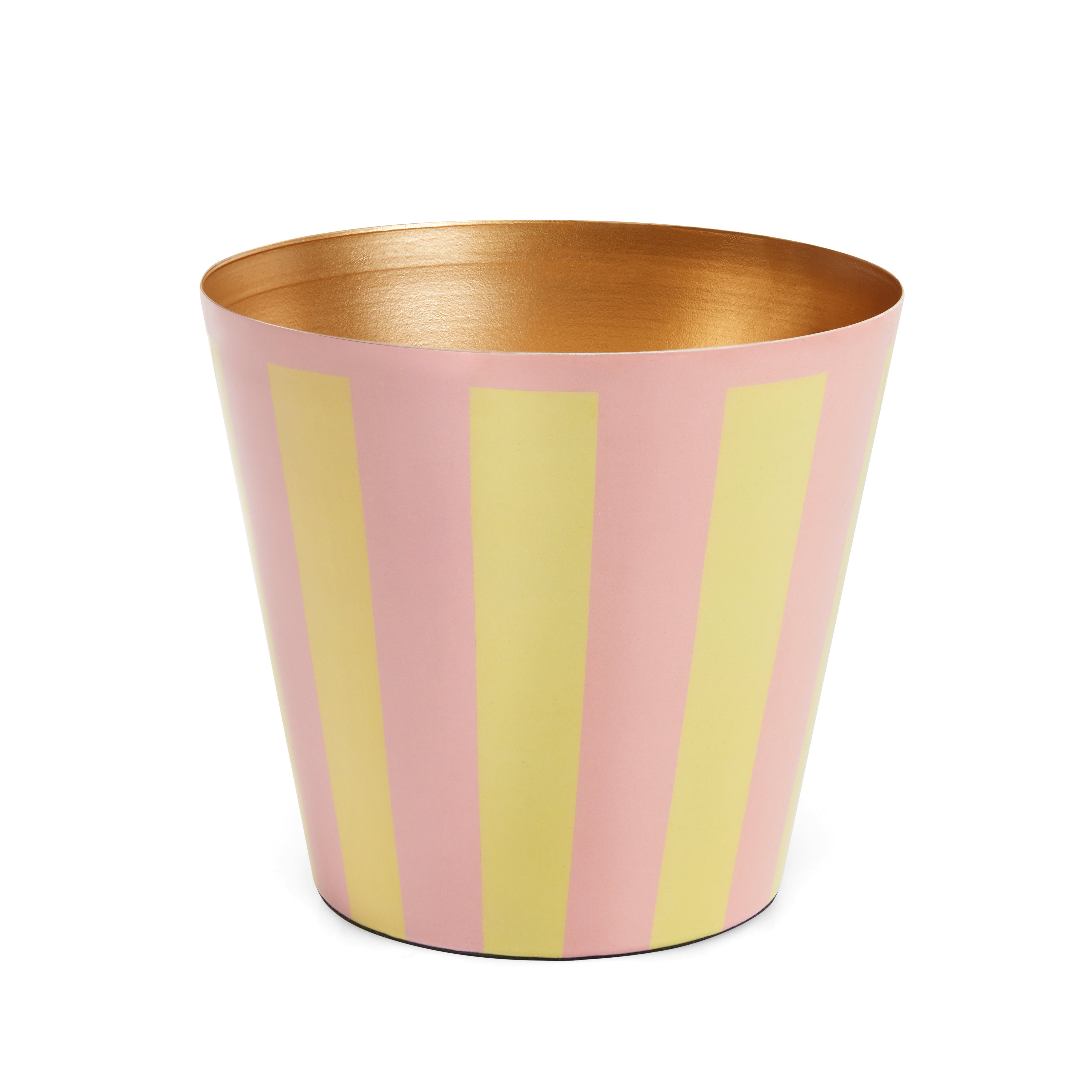 The Penny Planter in Pink and Yellow Stripe