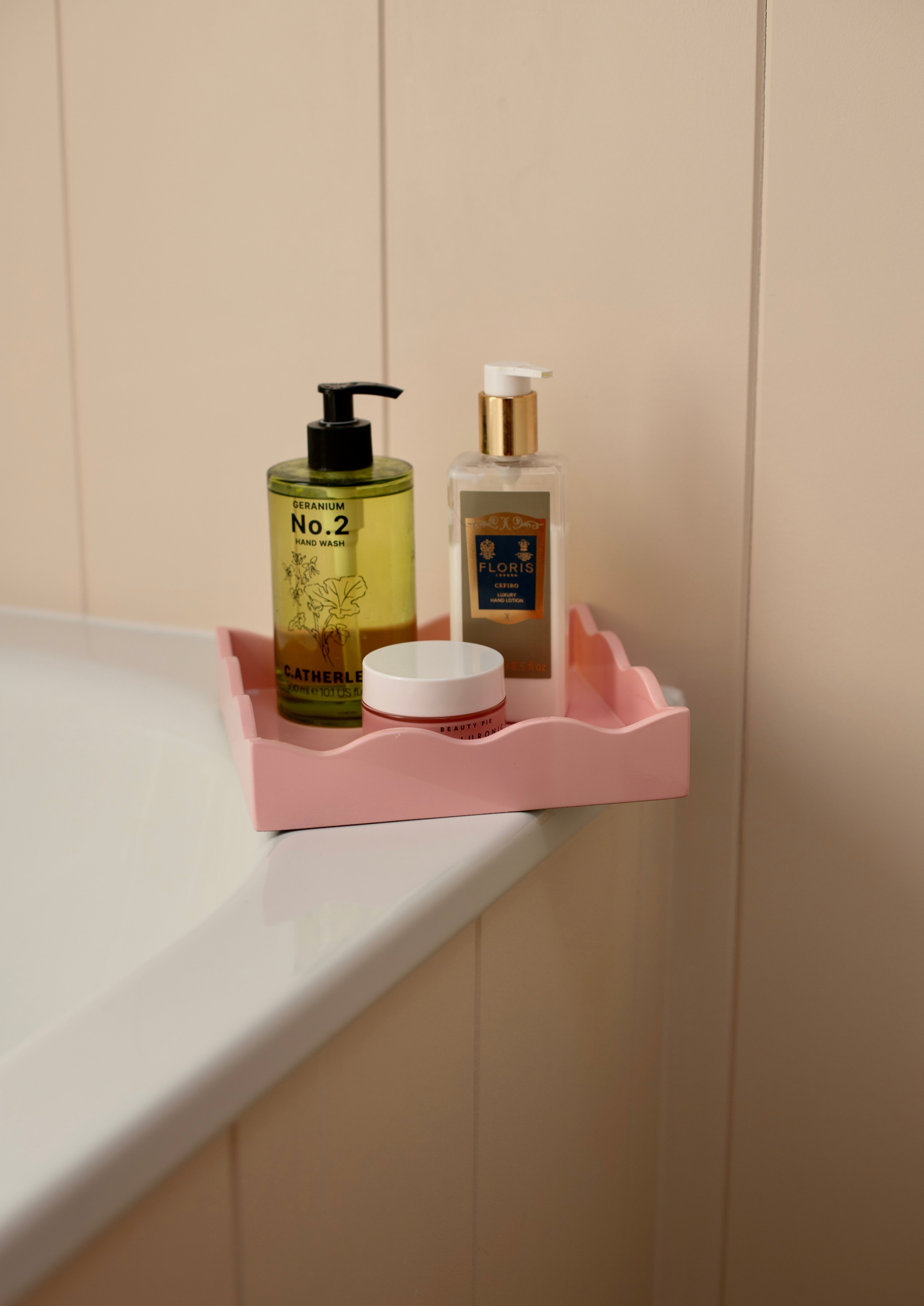 Square Allegra Tray in Pink
