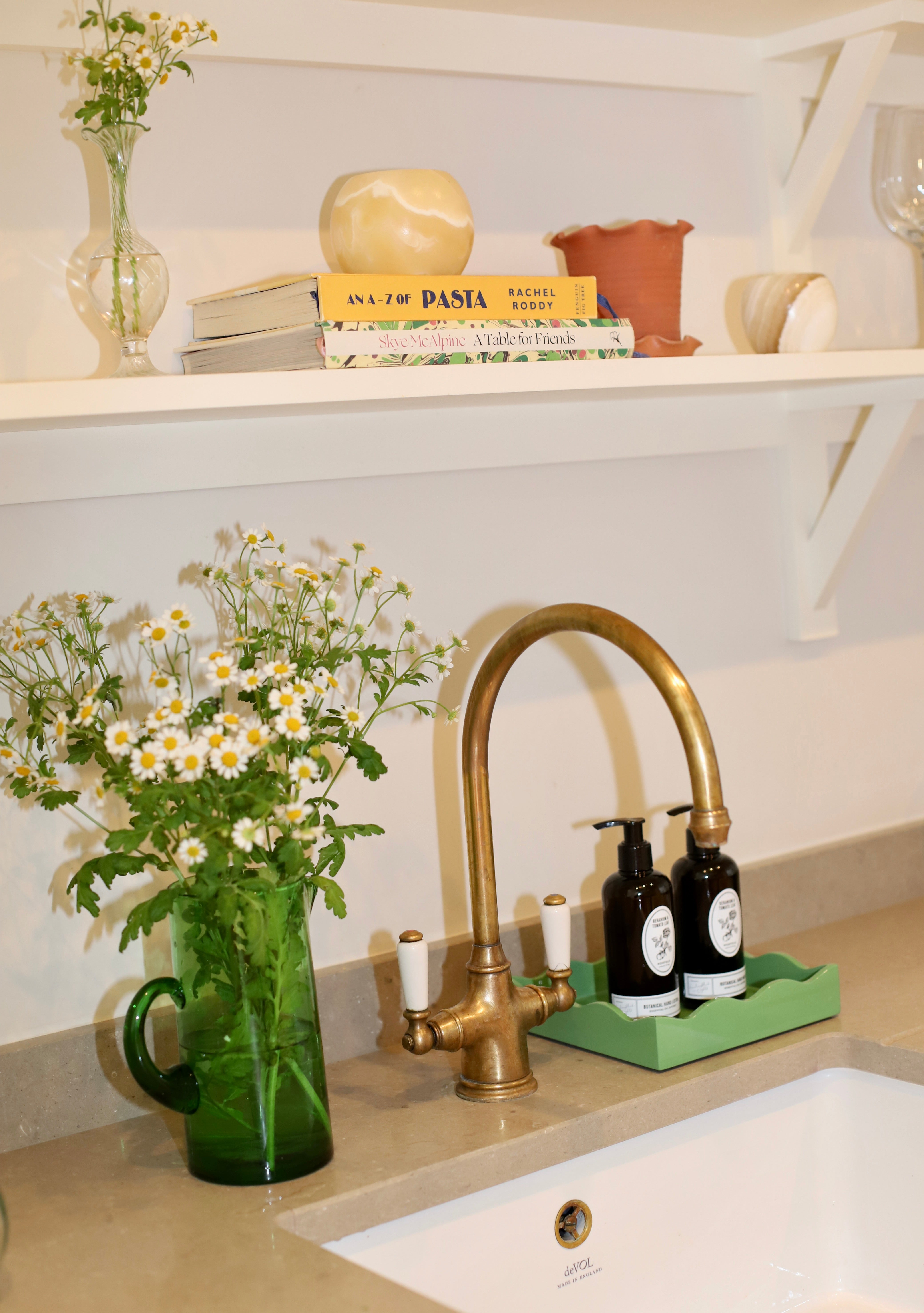 Square Allegra Tray in Green