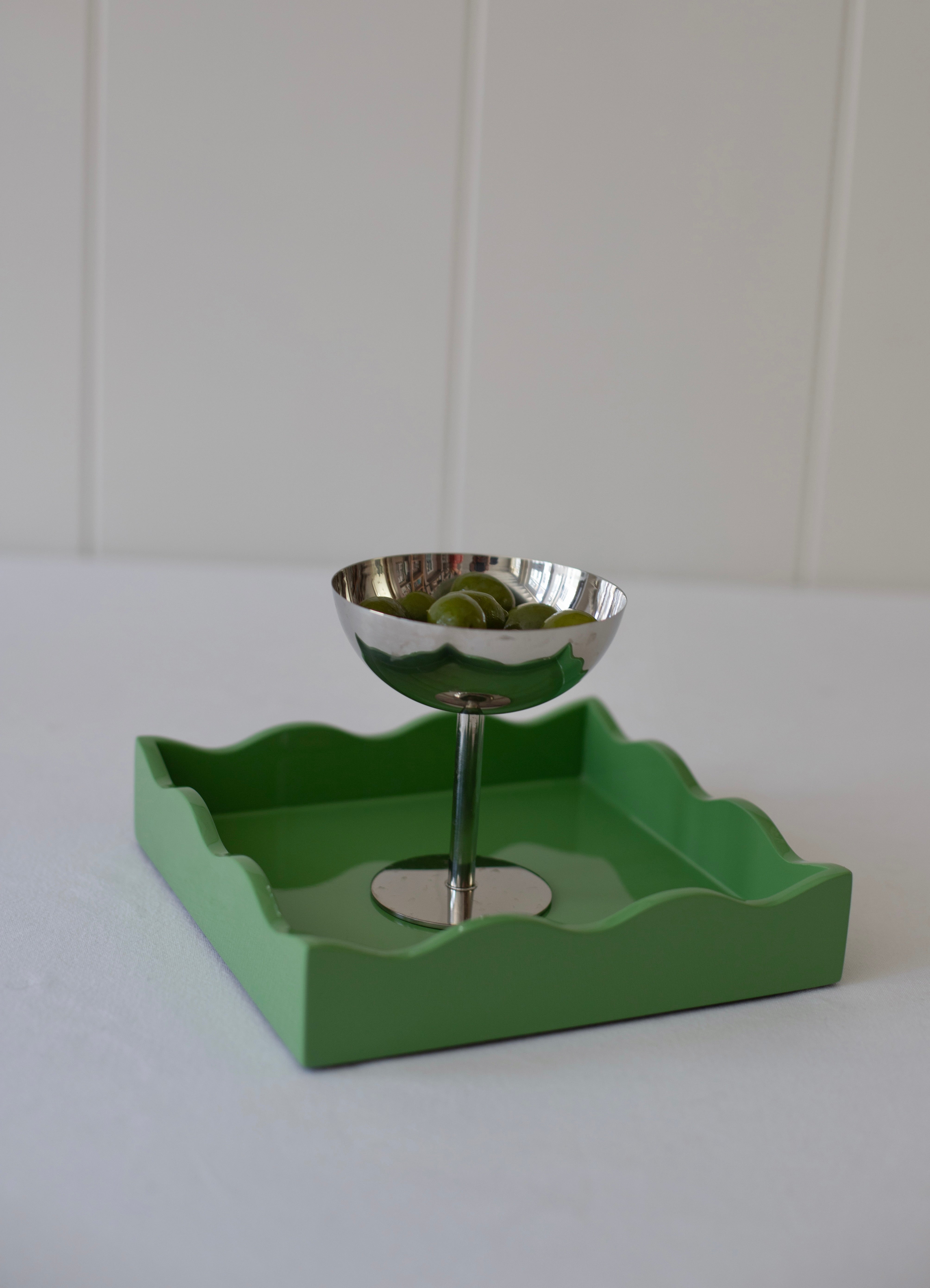Square Allegra Tray in Green